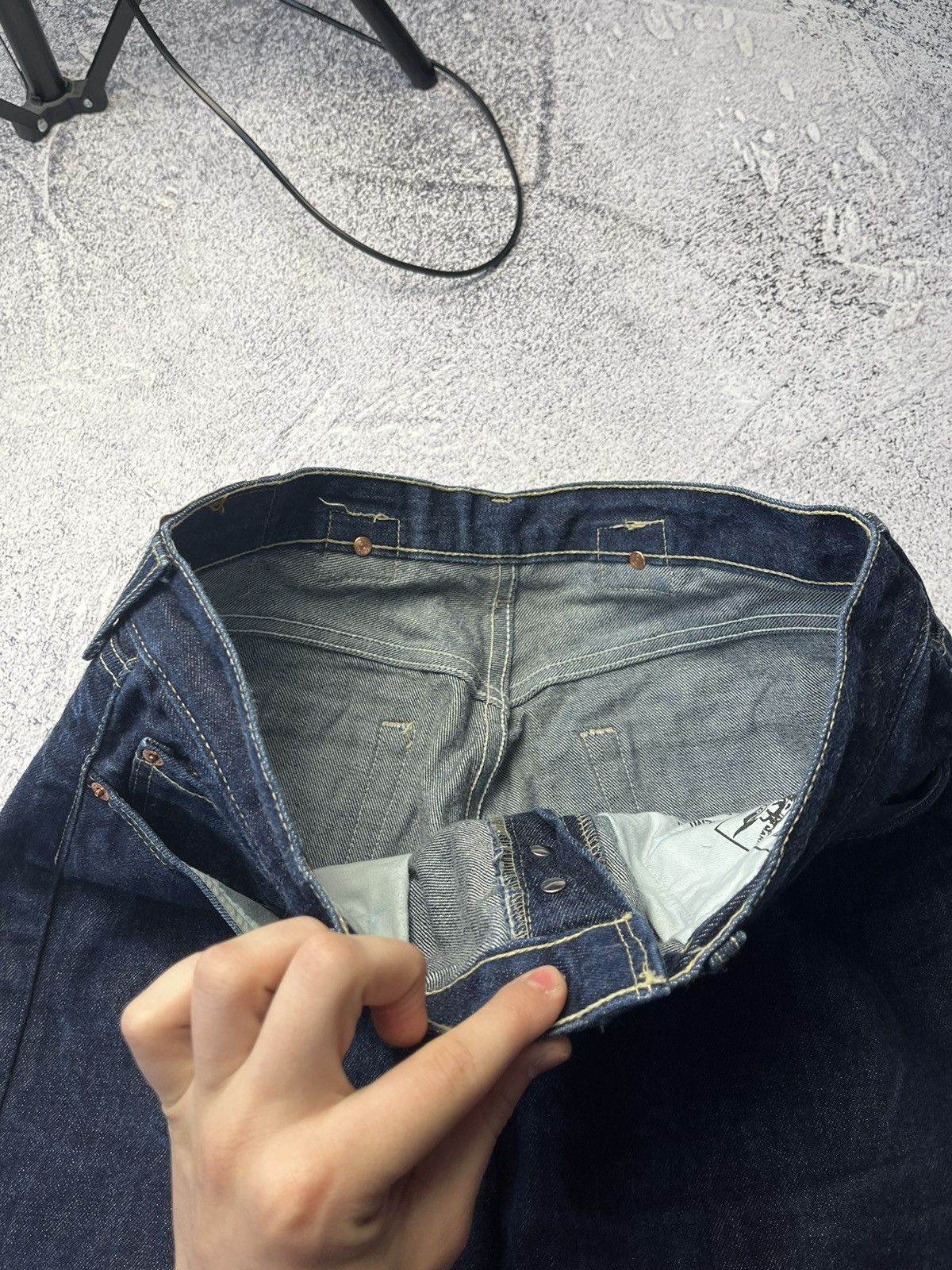 Levi's Vintage 90s Levis Blue Wash Style Baggy Jeans Y2K Rare Size US 36 / EU 52 - 9 Thumbnail