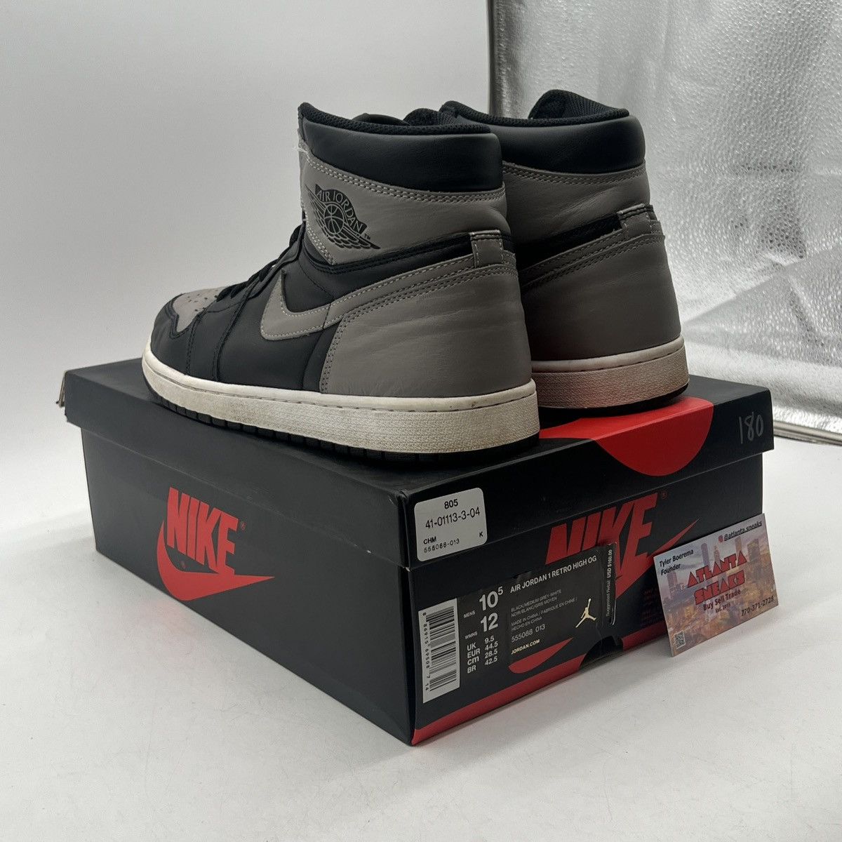 Nike Air Jordan 1 high shadow Size US 10.5 / EU 43-44 - 4 Thumbnail