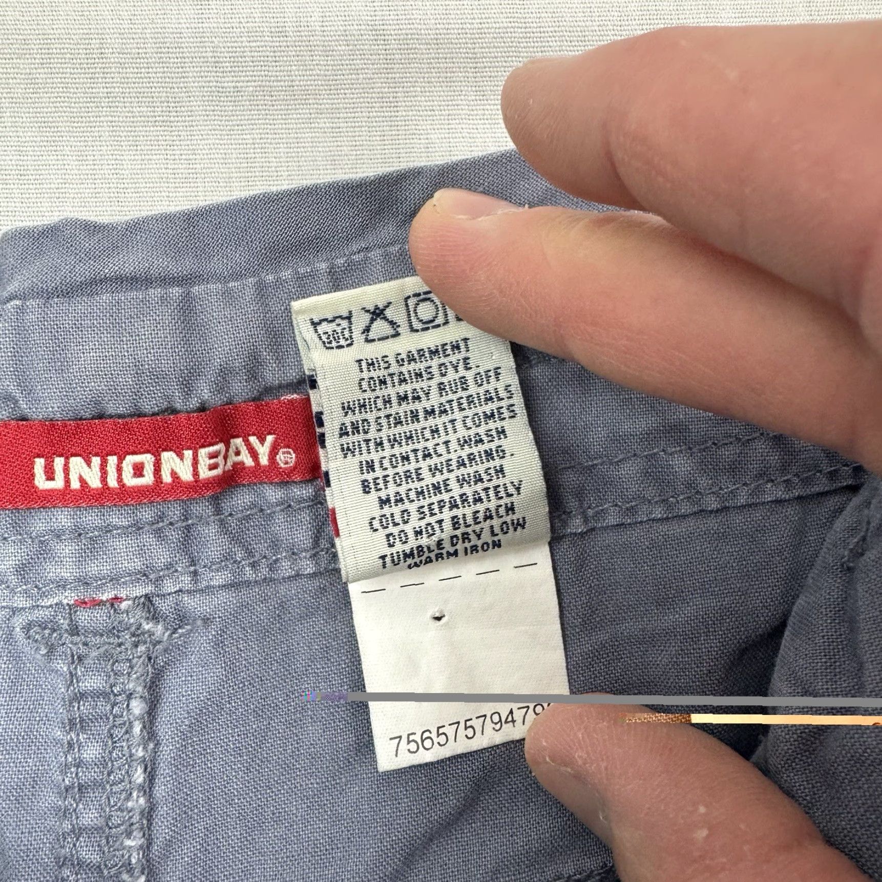 Vintage VINTAGE UNIONBAY Shorts Women 15 Gray Mid Waist Hipster Chino Casual Size 36" / US 14 / IT 50 - 5 Thumbnail