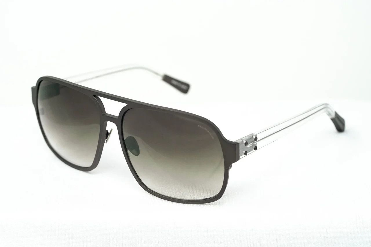 Dior Kris Van Assche Sunglasses Rectangular Brown and Grey Size ONE SIZE - 1 Thumbnail