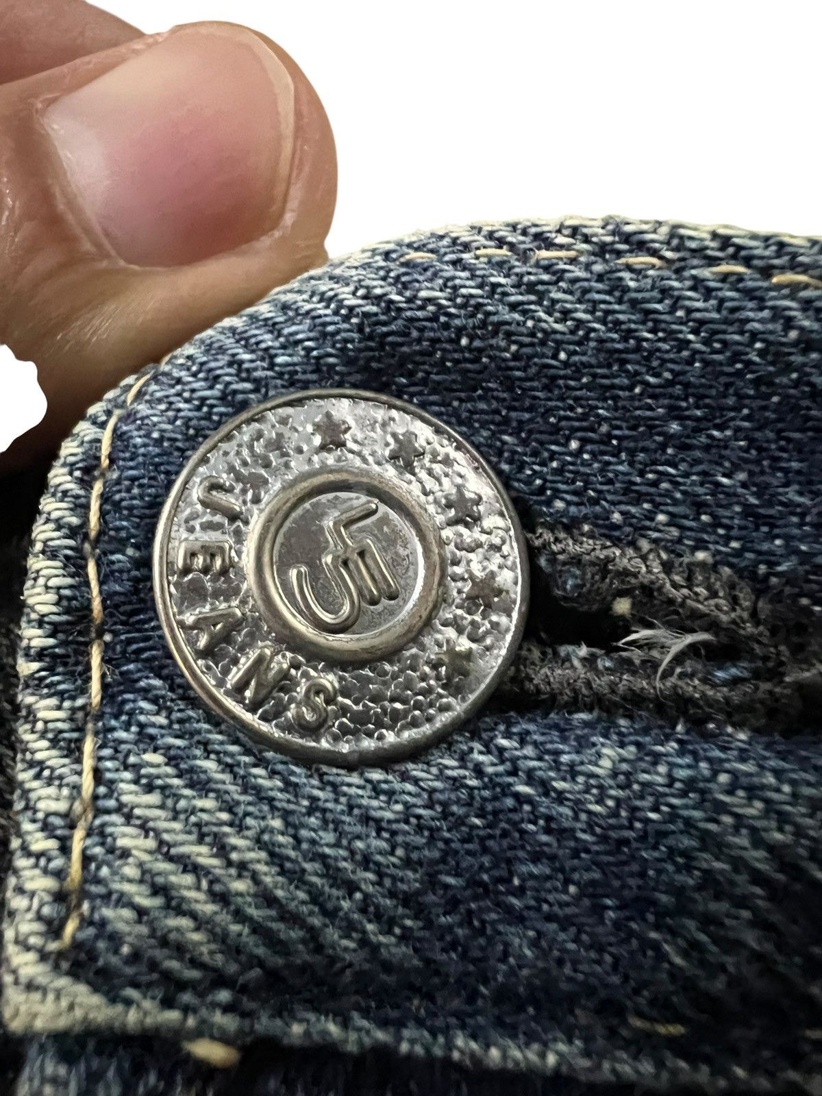 45rpm Vintage 45Rpm Distress Selvedge Jean Japan Size US 28 / EU 44 - 9 Thumbnail