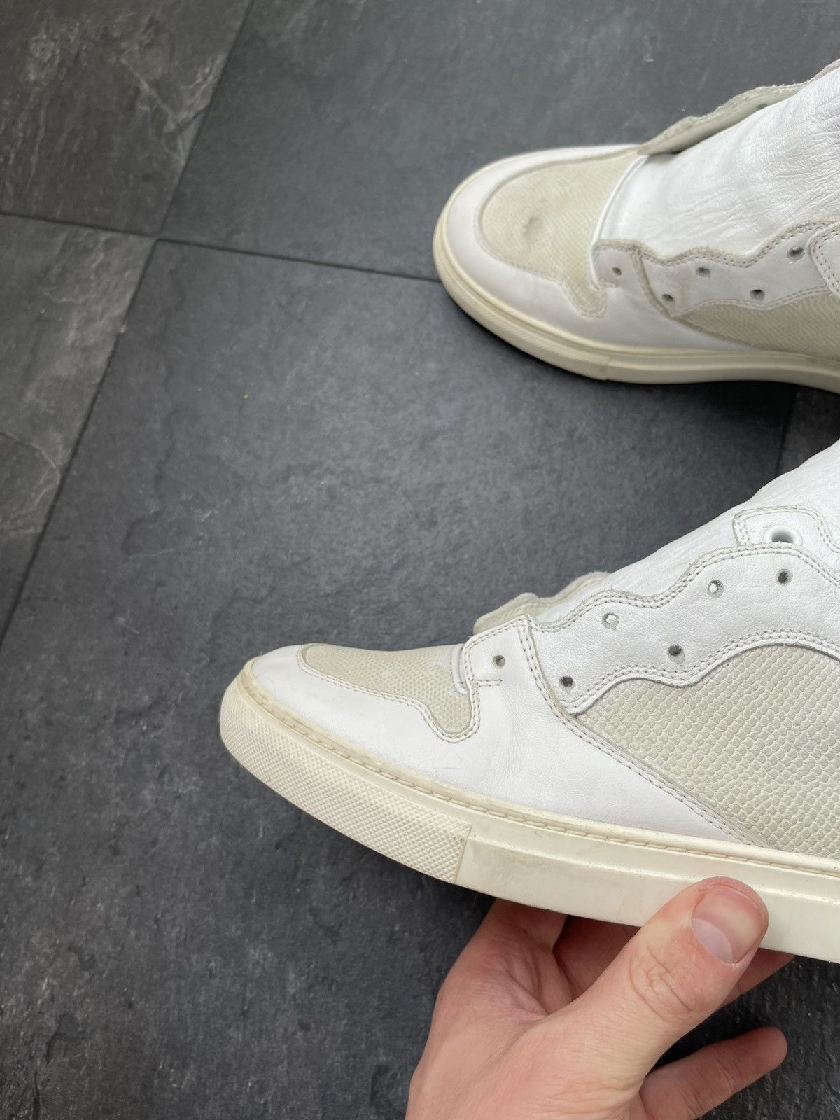 Balenciaga × Vintage BALENCIAGA high leather sneakers Size US 8 / IT 38 - 9 Thumbnail