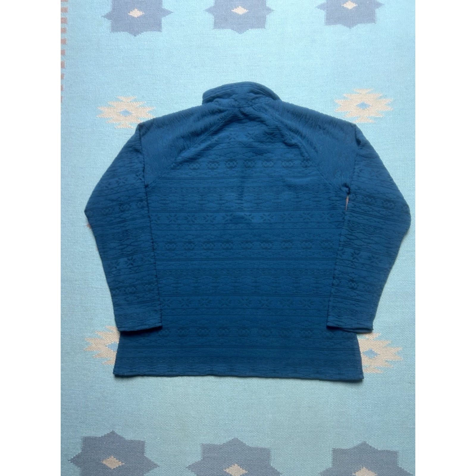Eddie Bauer VINTAGE Eddie Bauer 1/4 Zip Sweater Long Sleeve Fleece Jacket Polyester Women's L Blue Pullover Womens Size M / US 6-8 / IT 42-44 - 6 Thumbnail