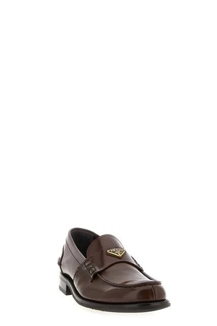 Prada PRADA Brown Brushed Leather Loafers New & Authentic Size US 12 / EU 45 - 5 Thumbnail