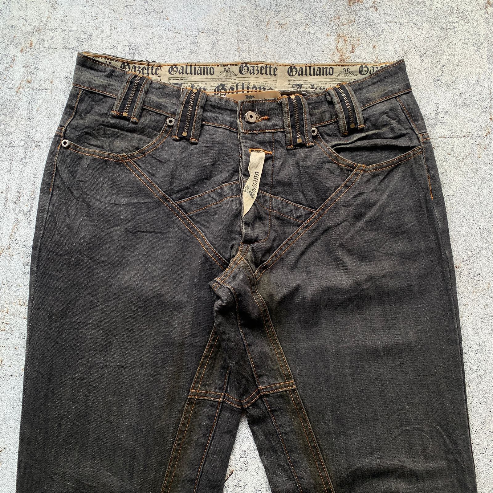 John Galliano Vintage John Galliano Gazette Denim Size US 34 / EU 50 - 2 Thumbnail