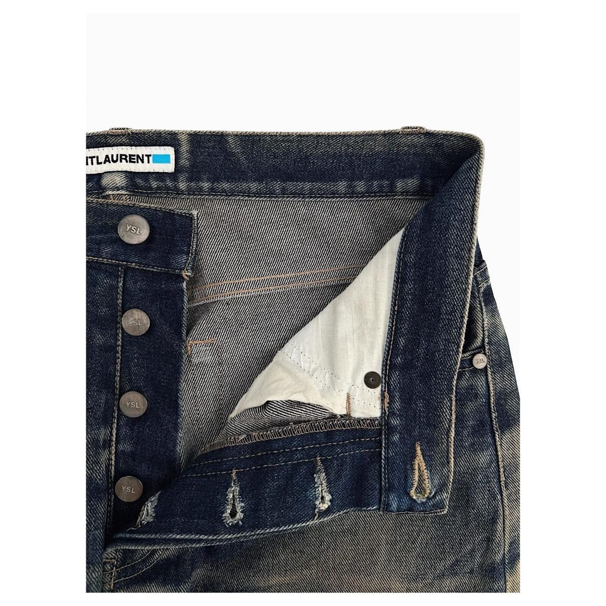 Saint Laurent Paris Saintlaurent Denim Pants Size US 31 - 4 Thumbnail