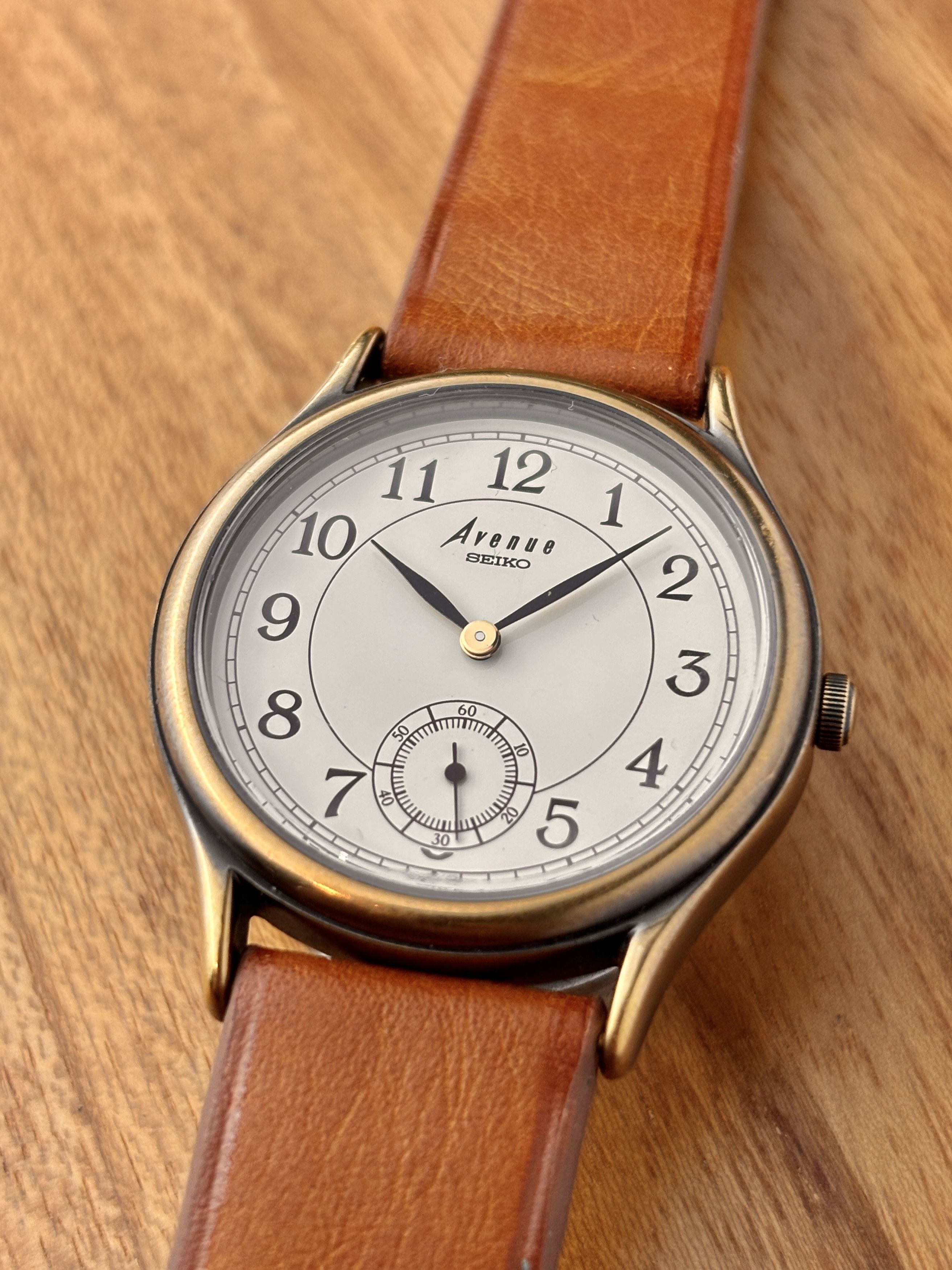 Seiko × Vintage Vintage 80s Seiko Avenue Small Sub Seconds serviced Size 32 - 5 Thumbnail