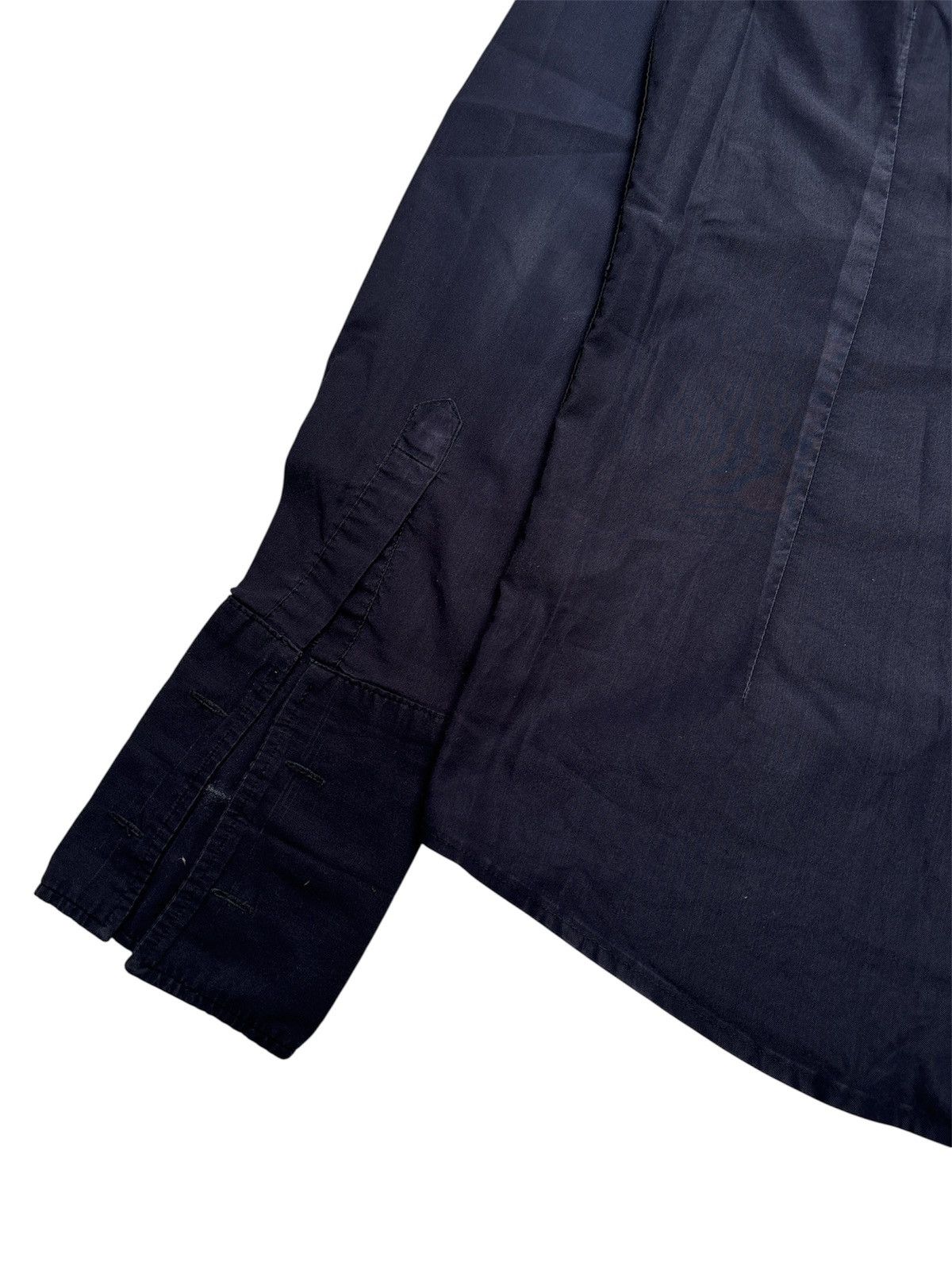 Ermenegildo Zegna Washed Black Tuxedo Shirt Size US M / EU 48-50 / 2 - 5 Thumbnail