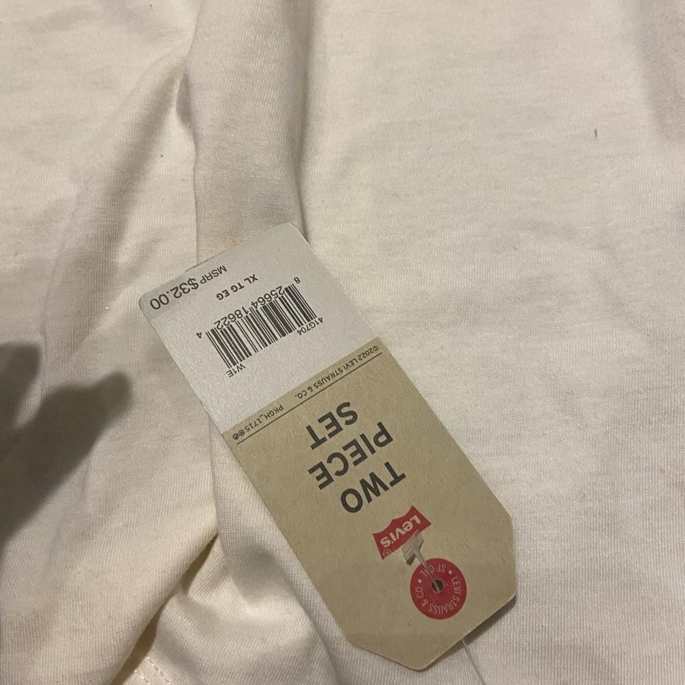 Levi's White Levi’s Long Sleeve Shirt and Headband Size US XXS / EU 40 - 3 Thumbnail