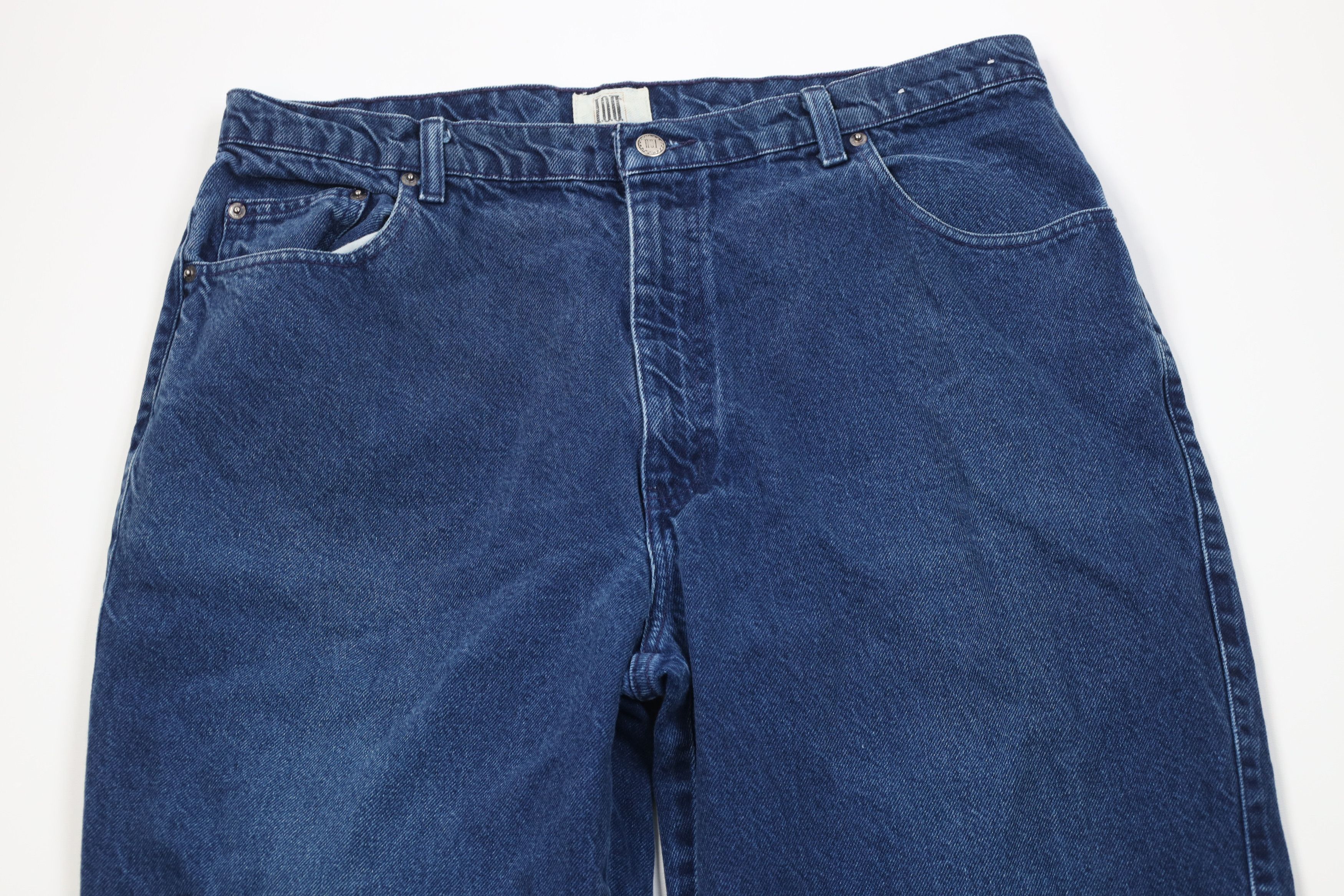 Vintage Vintage 90s IOU Skateboarding Tapered Leg Denim Jeans Blue Size US 38 / EU 54 - 2 Thumbnail