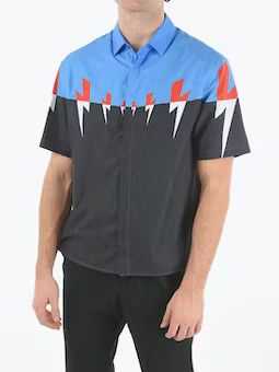 image of Neil Barrett Og1Mm1223 Shirt In Multicolor, Men's (Size 2XL)