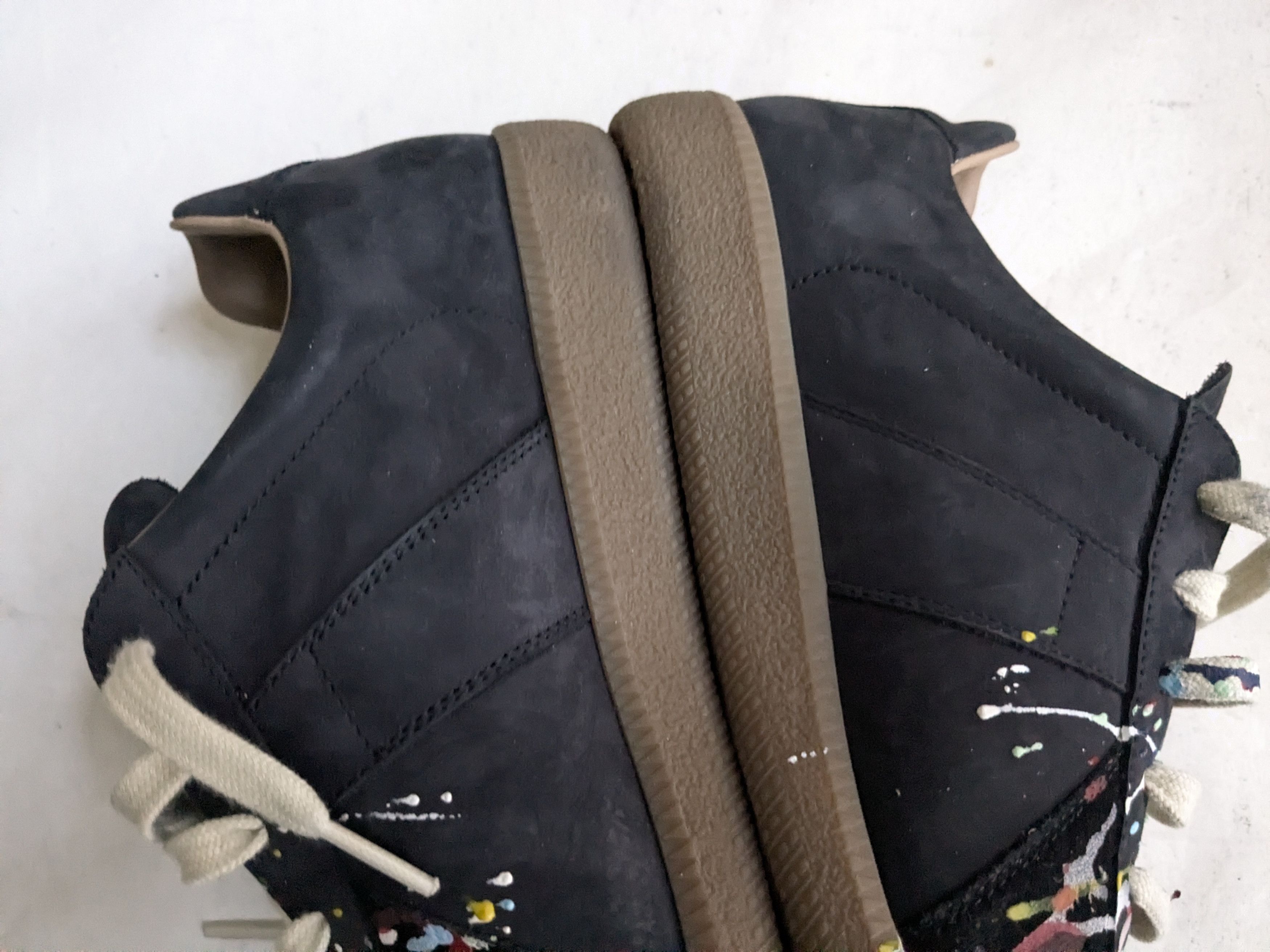 Maison Margiela Maison Margiela GAT Replica Paint Splatter 9 42 Black Size US 9 / EU 42 - 10 Thumbnail