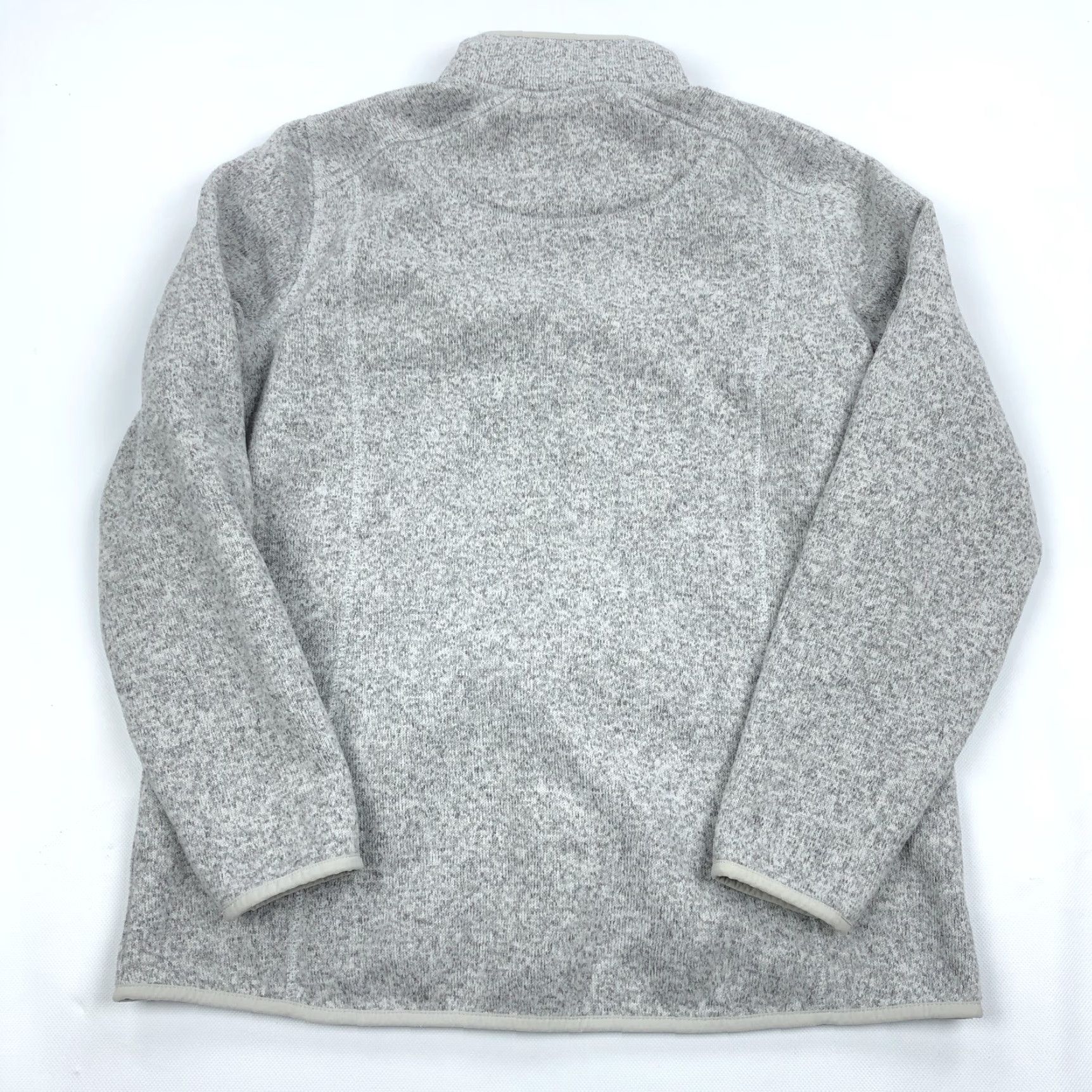 Vintage L.L.Bean Women's L Regular Gray Heathered Full Zip Fleece Jacket Outdoor Jacket Zip Pockets Stand-Up Collar 279684 Size L / US 10 / IT 46 - 7 Thumbnail