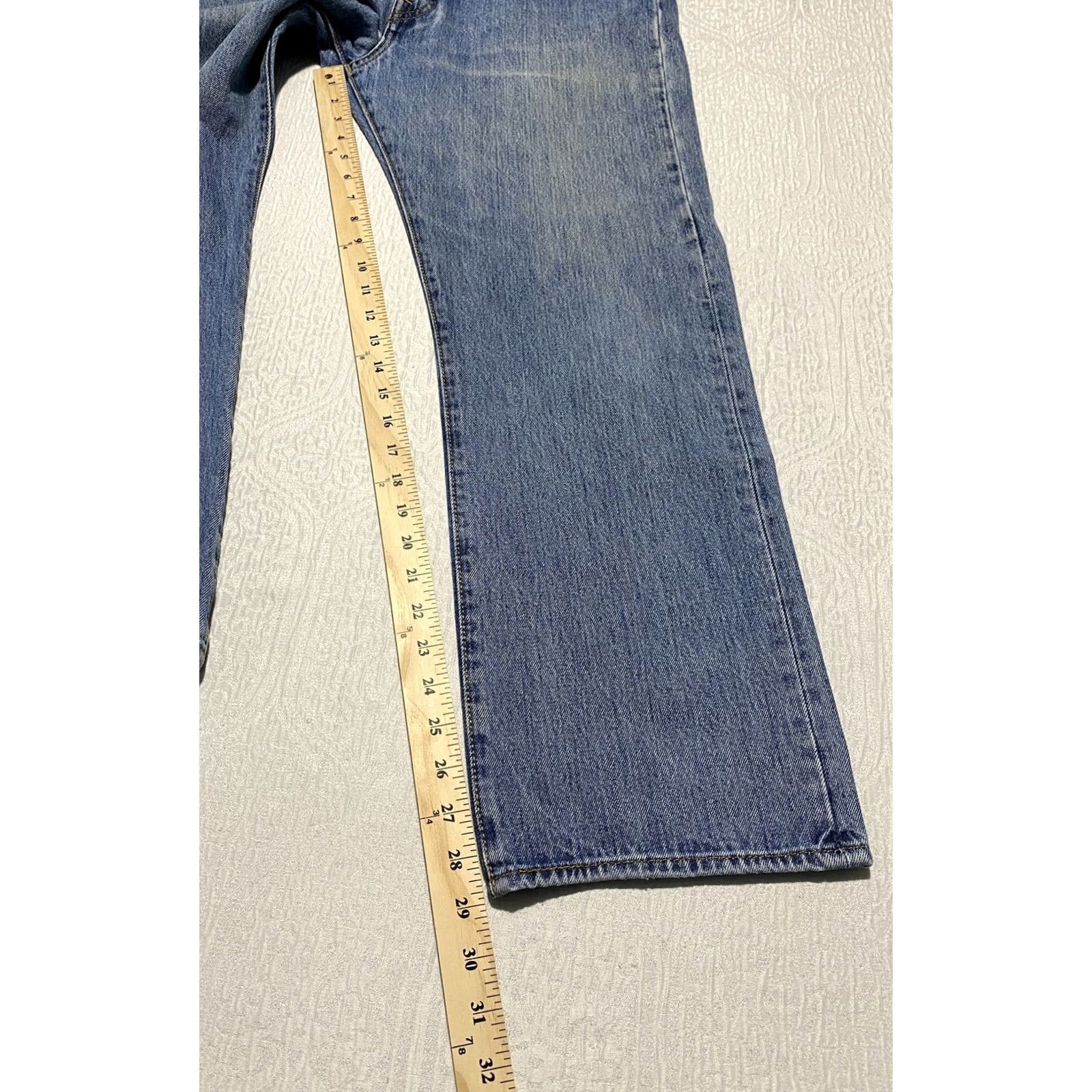 Levi's Levi's 501 Jeans Mens 36x29 Blue Denim Button Fly Straight Leg Classic Fit Size US 36 / EU 52 - 7 Thumbnail