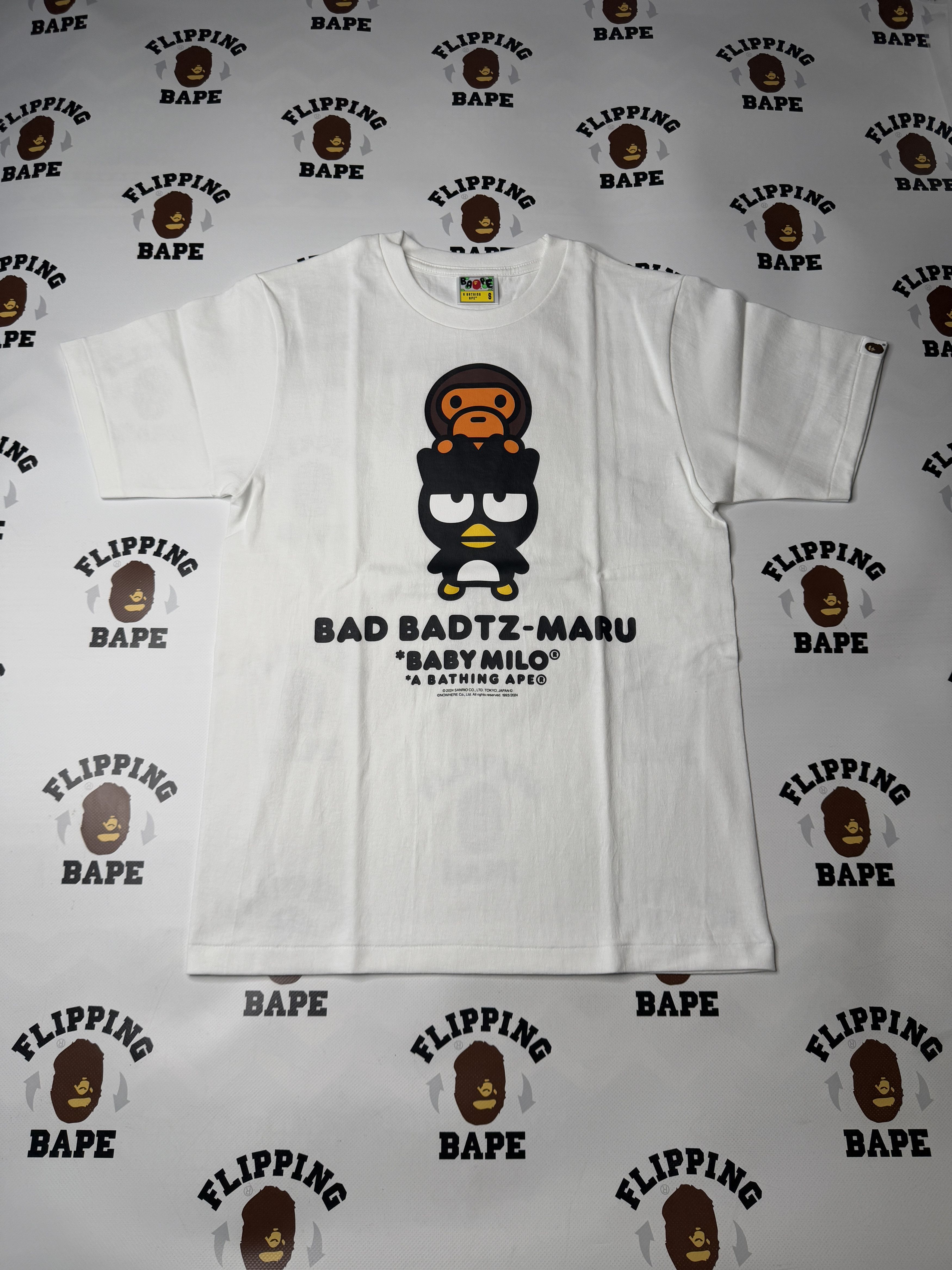 BAPE BABY MILO X BAD BADTZ MARU TEE