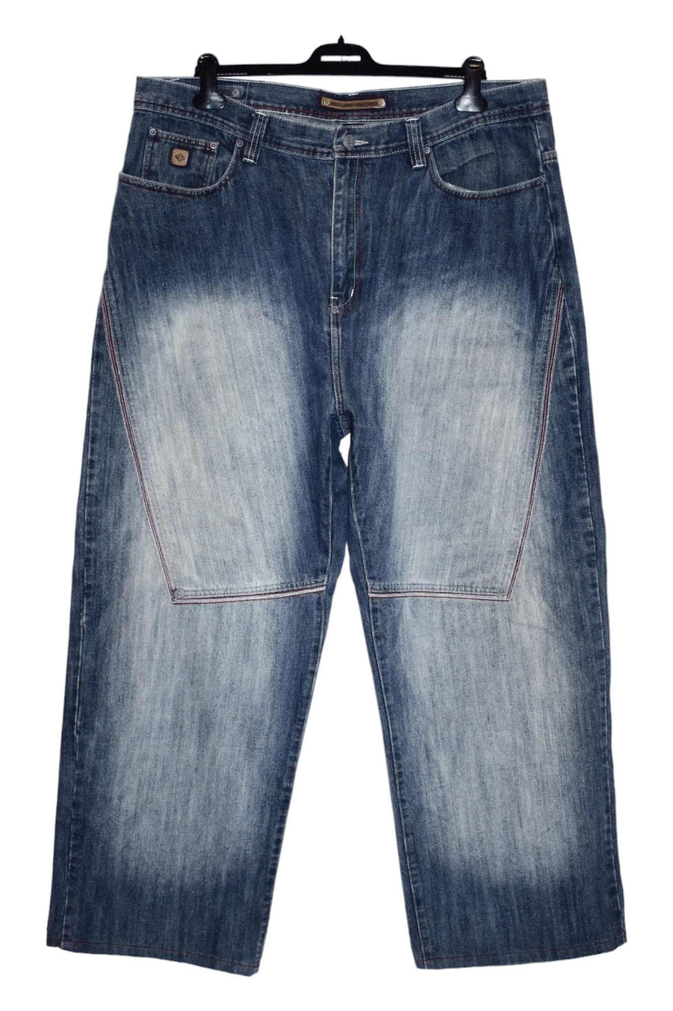 Enyce 🔥90s VTG ENYCE Faded Blue Denim Baggy Rap Jeans Size US 42 / EU 58 - 12 Thumbnail