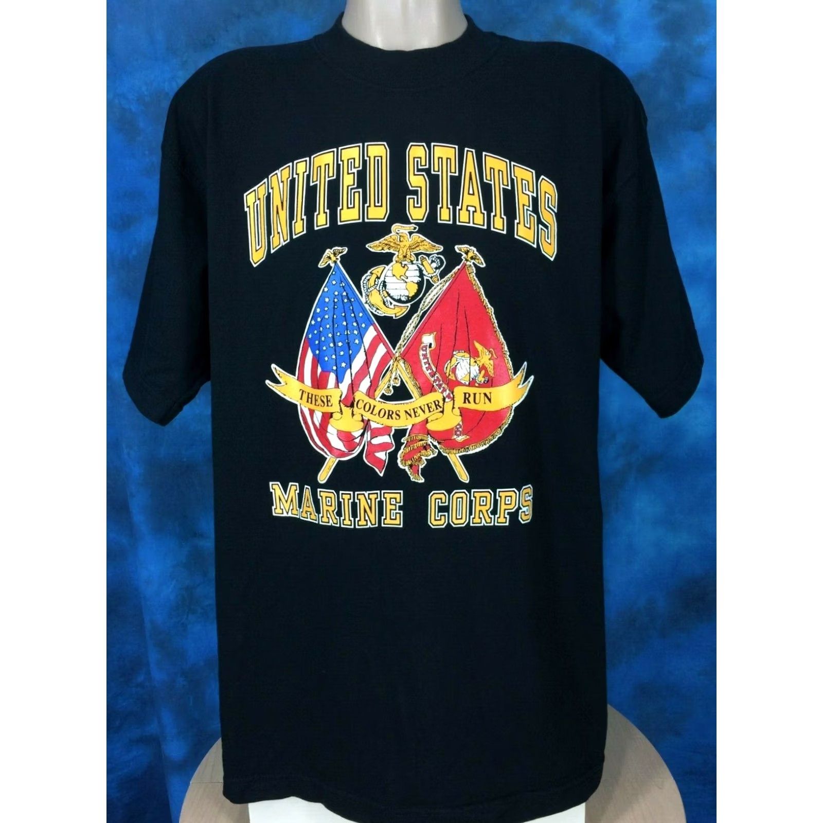 Vintage VINTAGE USMC T-Shirt XL Men Black 90s 80s United States Marine Corps Short Sleeve Crew Neck Cotton NOS Military Hip Hop Shirt Size US XL / EU 56 / 4 - 2 Thumbnail