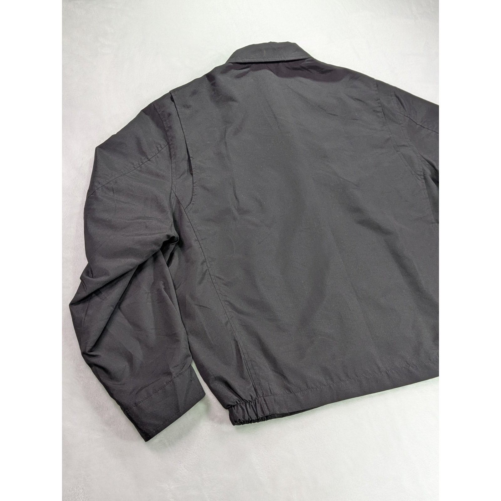 Greg Norman Sz Large Black Light Weight Golf Jacket Vintage EUC Size US L / EU 52-54 / 3 - 11 Thumbnail