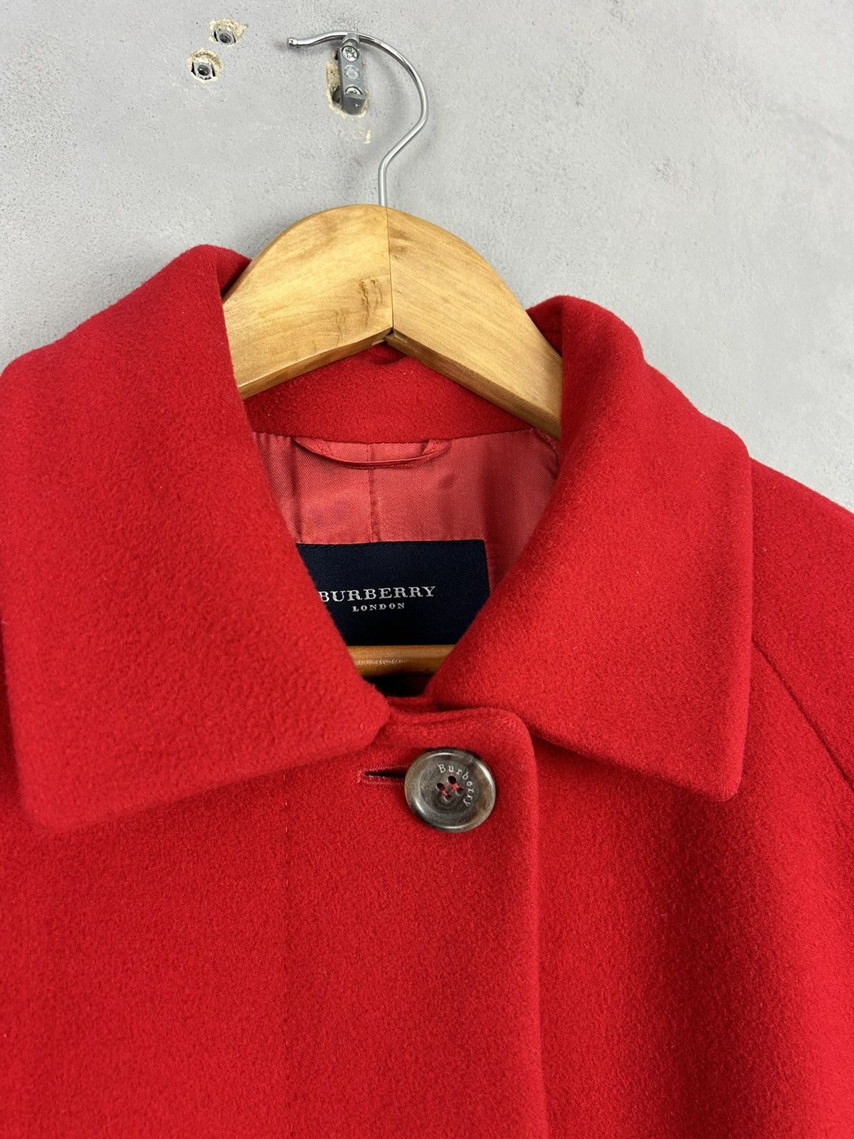 Burberry Burberry London Red Wool Cashmere Coat – Women’s 38 Size M / US 6-8 / IT 42-44 - 5 Thumbnail