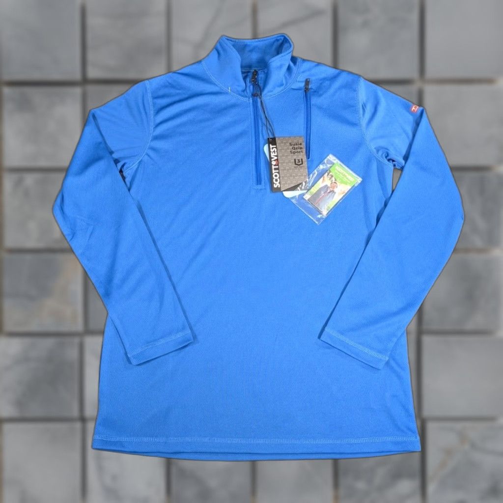 Vintage VINTAGE Scottevest Pullover Womens S Blue Susie QZip Sport Tech Performance NEW Size S / US 4 / IT 40 - 1 Thumbnail