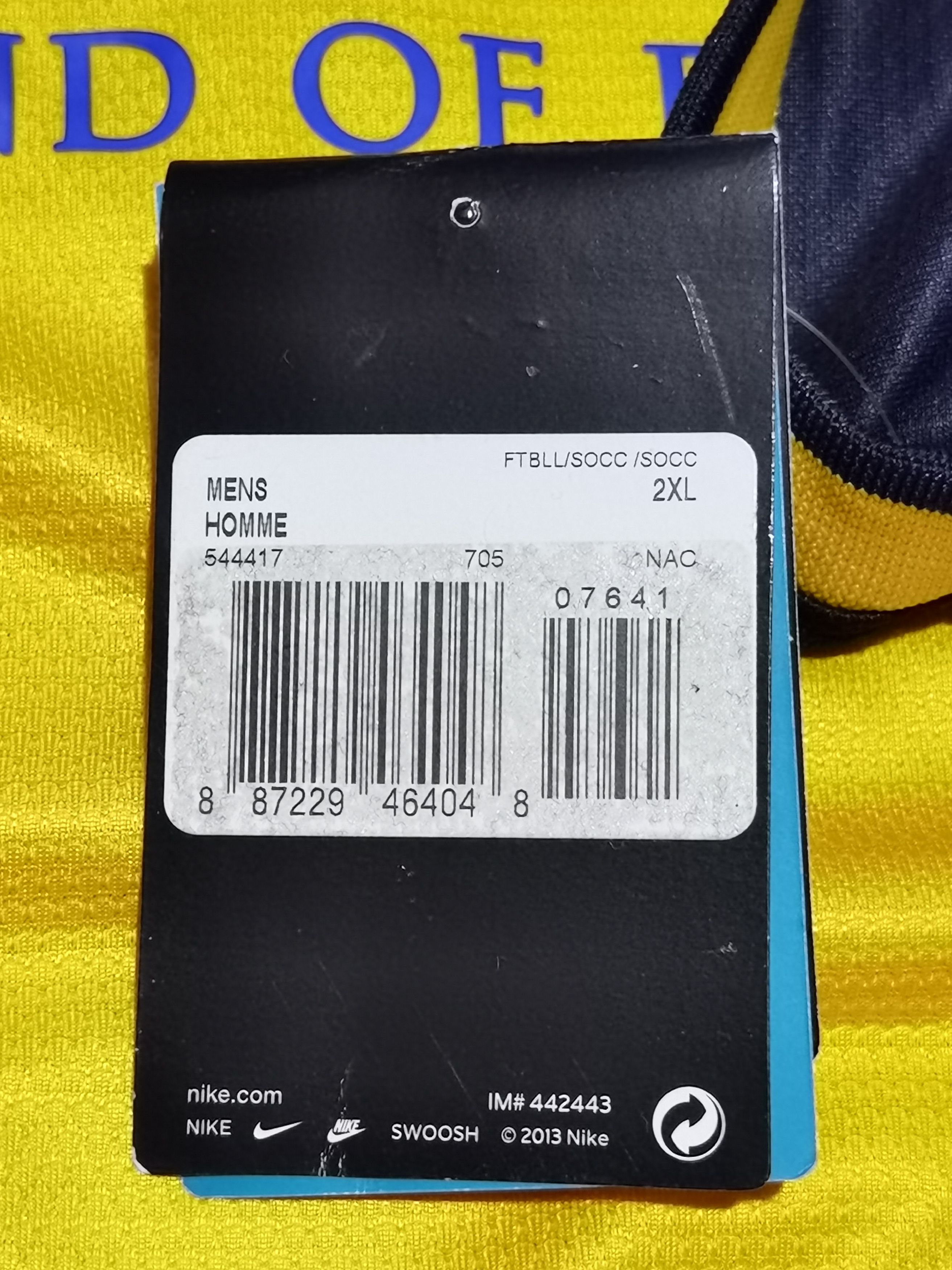 Nike Nike Atletico Madrid Away Football Shirt 2013/14 544417-705 Size US XXL / EU 58 / 5 - 17 Thumbnail