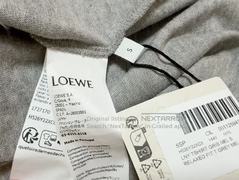 Loewe Loewe Cotton Snake Year Print T-Shirt, Grey Size S / US 4 / IT 40 - 5 Thumbnail