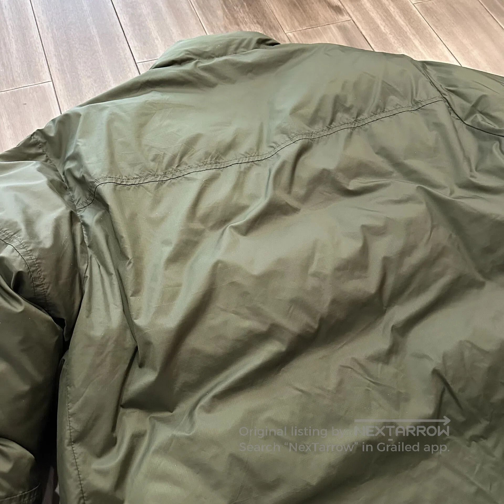 TAION Military Green Oversized Down Jacket. Size US L / EU 52-54 / 3 - 4 Thumbnail