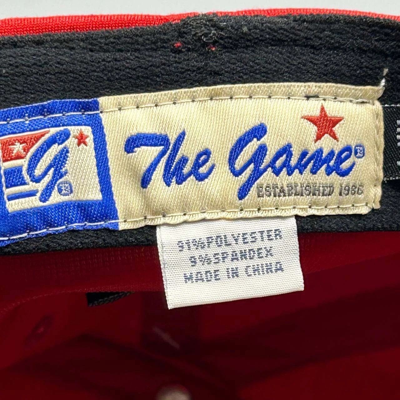 The Game OM New England Patriots Hat Men Red L-XL Stretch Fitted Size ONE SIZE - 3 Thumbnail