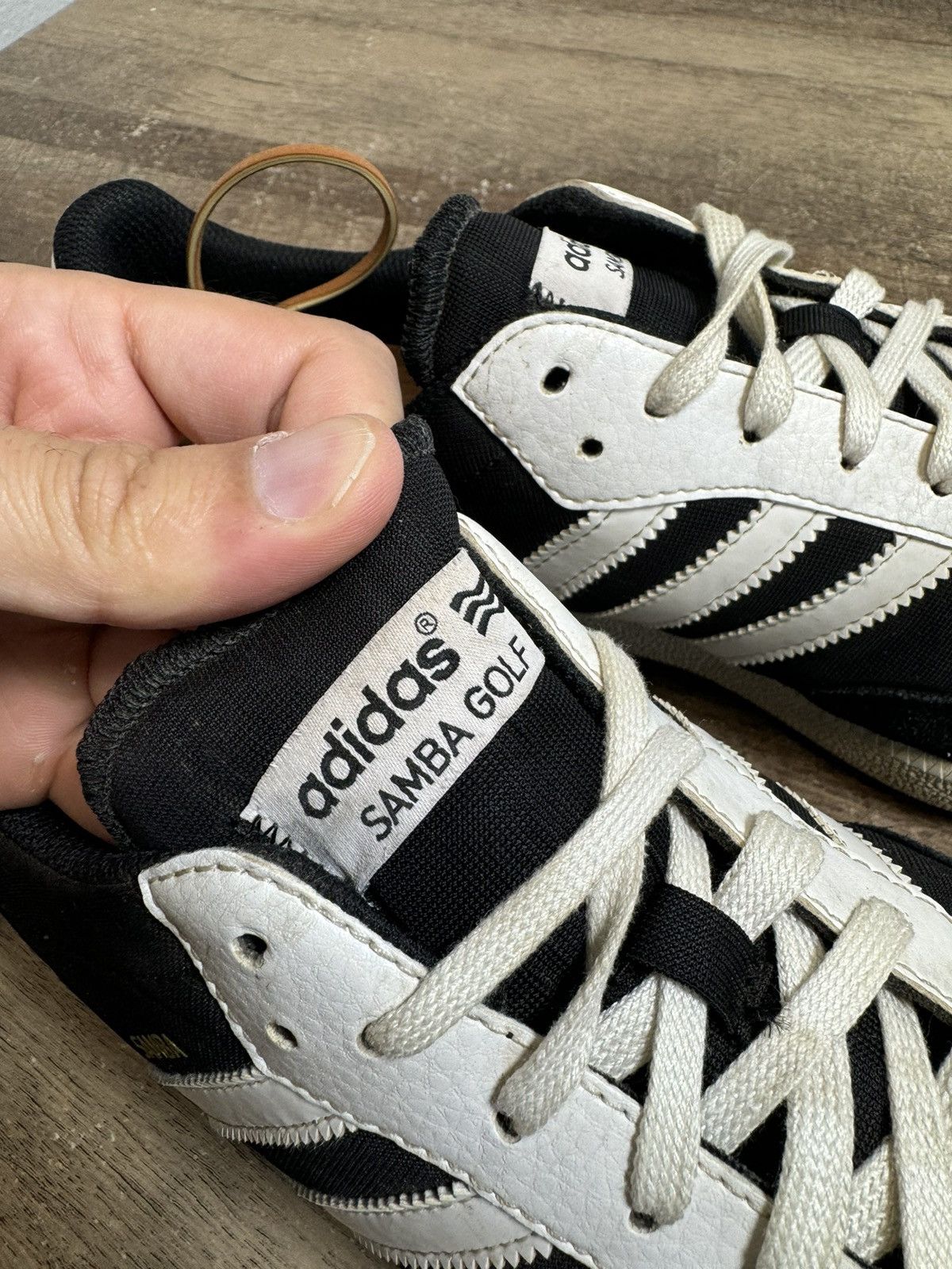 Adidas Adidas Samba Golf Men Shoes 671809 Black White 2013 Sz 10.5 Size US 10.5 / EU 43-44 - 7 Thumbnail
