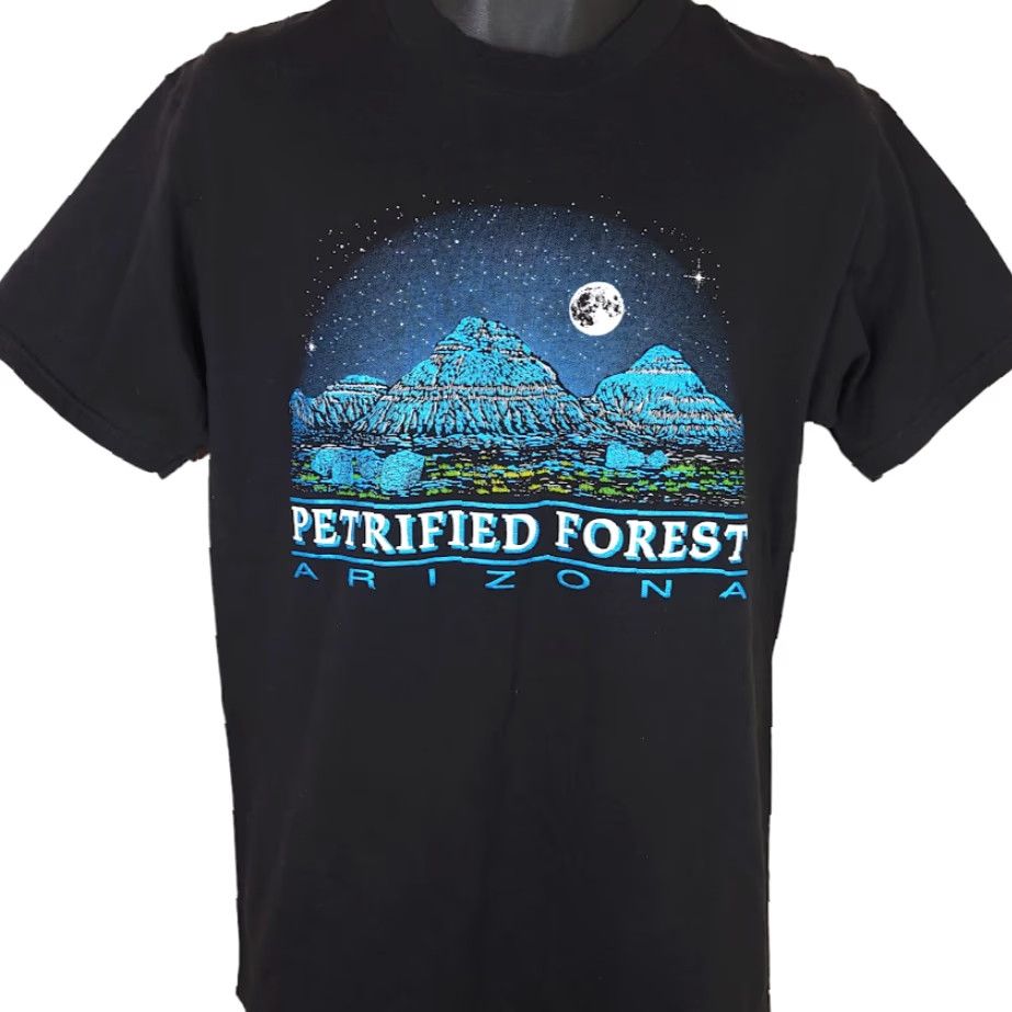 Vintage VINTAGE Petrified Forest National Park T Shirt Mens Size Medium 90s Made In USA Size US M / EU 48-50 / 2 - 2 Thumbnail