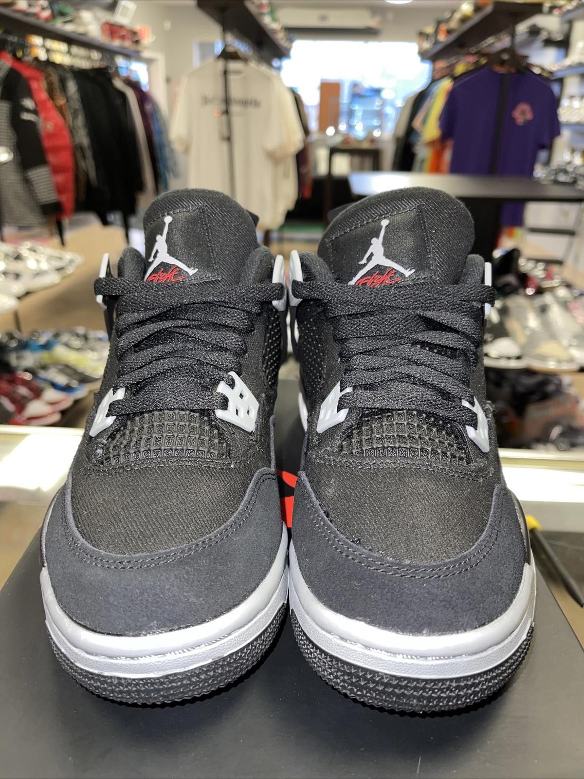 Jordan Brand Size 5Y/6.5W - Jordan 4 SE Black Canvas 4s DV0553-006 Size US 5 / EU 37 - 2 Thumbnail