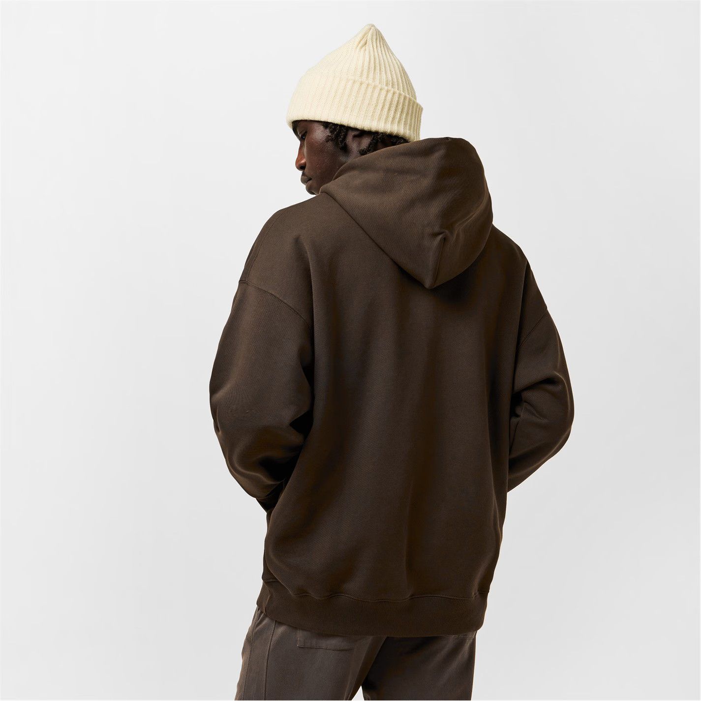 Off-White o1g2r1mq0226 Skate Pull Over Hoodie In Chocolate Brown Size US M / EU 48-50 / 2 - 4 Thumbnail