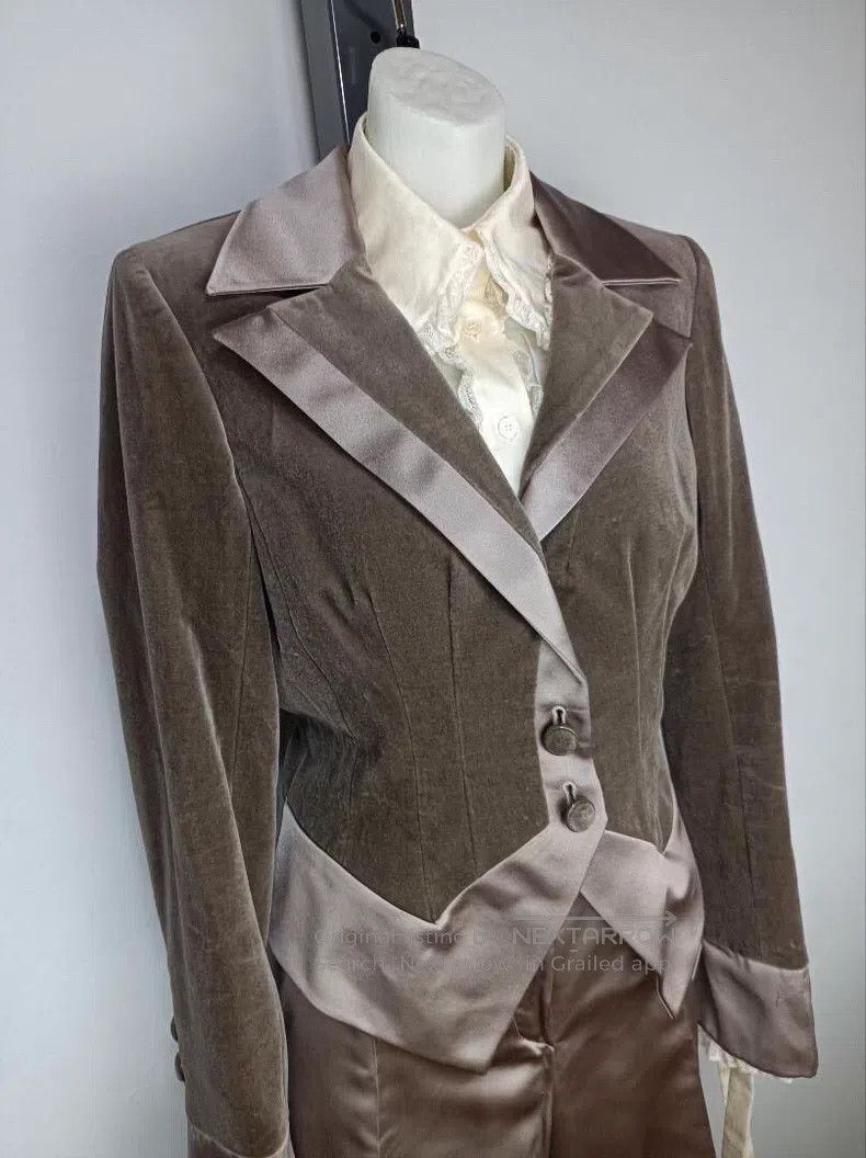 Valentino Valentino Brown satin three-piece set Size S / US 4 / IT 40 - 3 Thumbnail