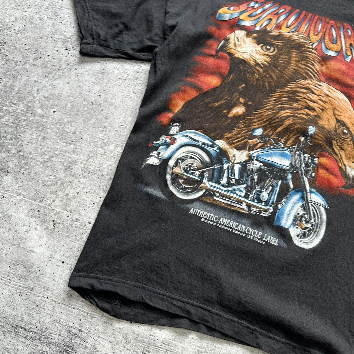 Vintage Vintage Survivors Motorcycle Eagle T-shirt Black Men’s Sz M Size US M / EU 48-50 / 2 - 5 Thumbnail