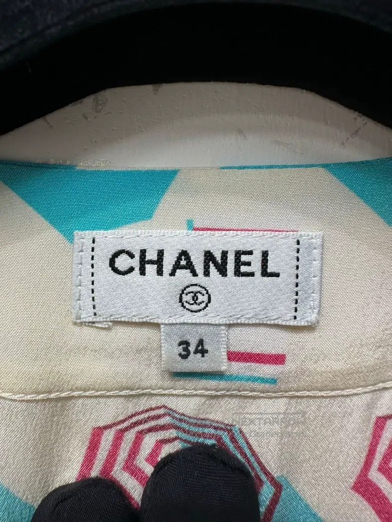 Chanel Chanel Beach series sun umbrella printed mulberry silk dre Size XXS / US 00 / IT 34 - 3 Thumbnail