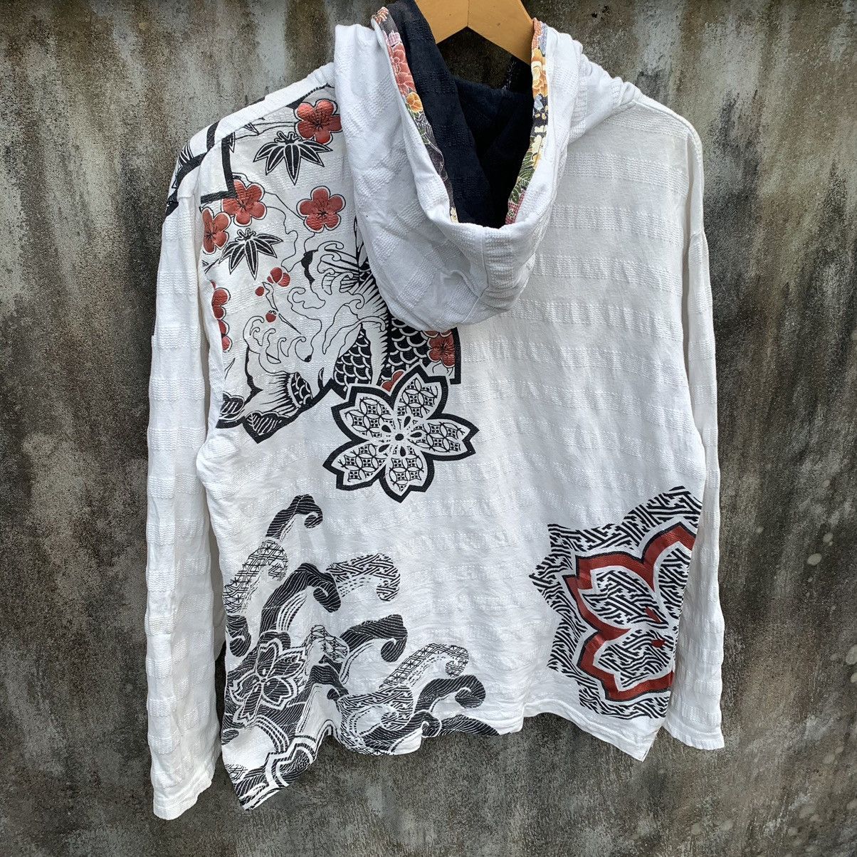 Japanese Brand VINTAGE JAPANESE TRADITIONAL SUKAJAN KOI ZIPHOODIE Size US L / EU 52-54 / 3 - 7 Thumbnail