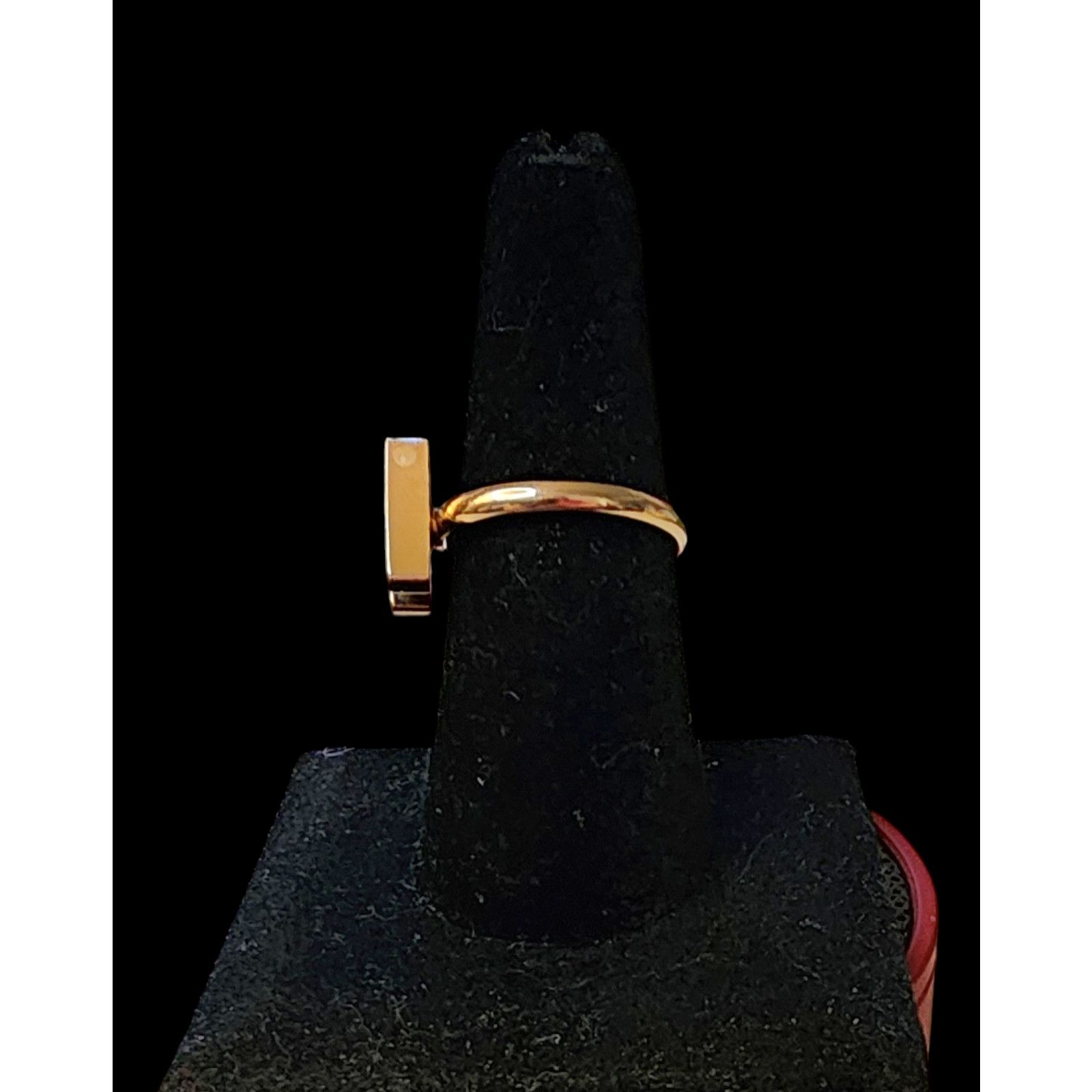 The Unbranded Brand Vintage gold-tone adjustable letter N ring size 7.5 Size ONE SIZE - 4 Thumbnail