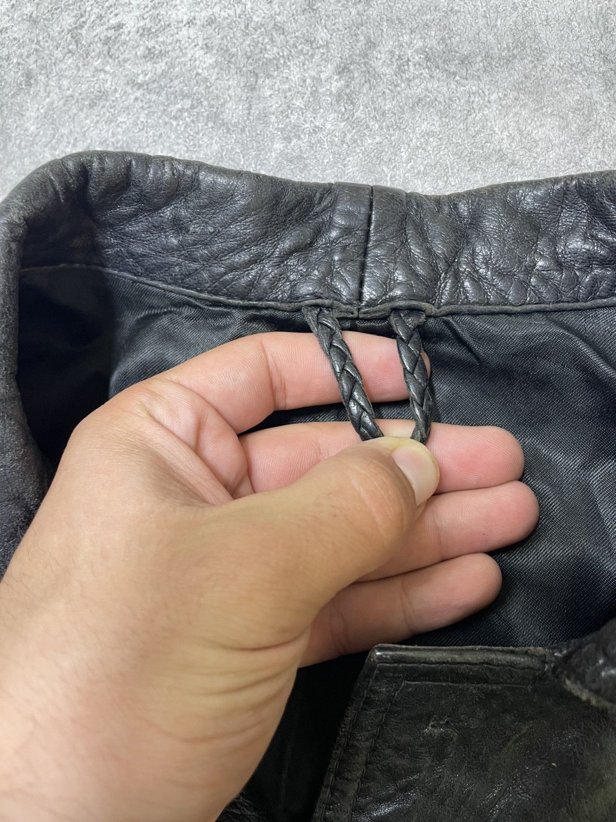 If Six Was Nine × Japanese Brand × Le Grande Bleu (L.G.B.) Distressed Leather Jacket – LGB / If Six Was Nine Energy Size US M / EU 48-50 / 2 - 5 Thumbnail
