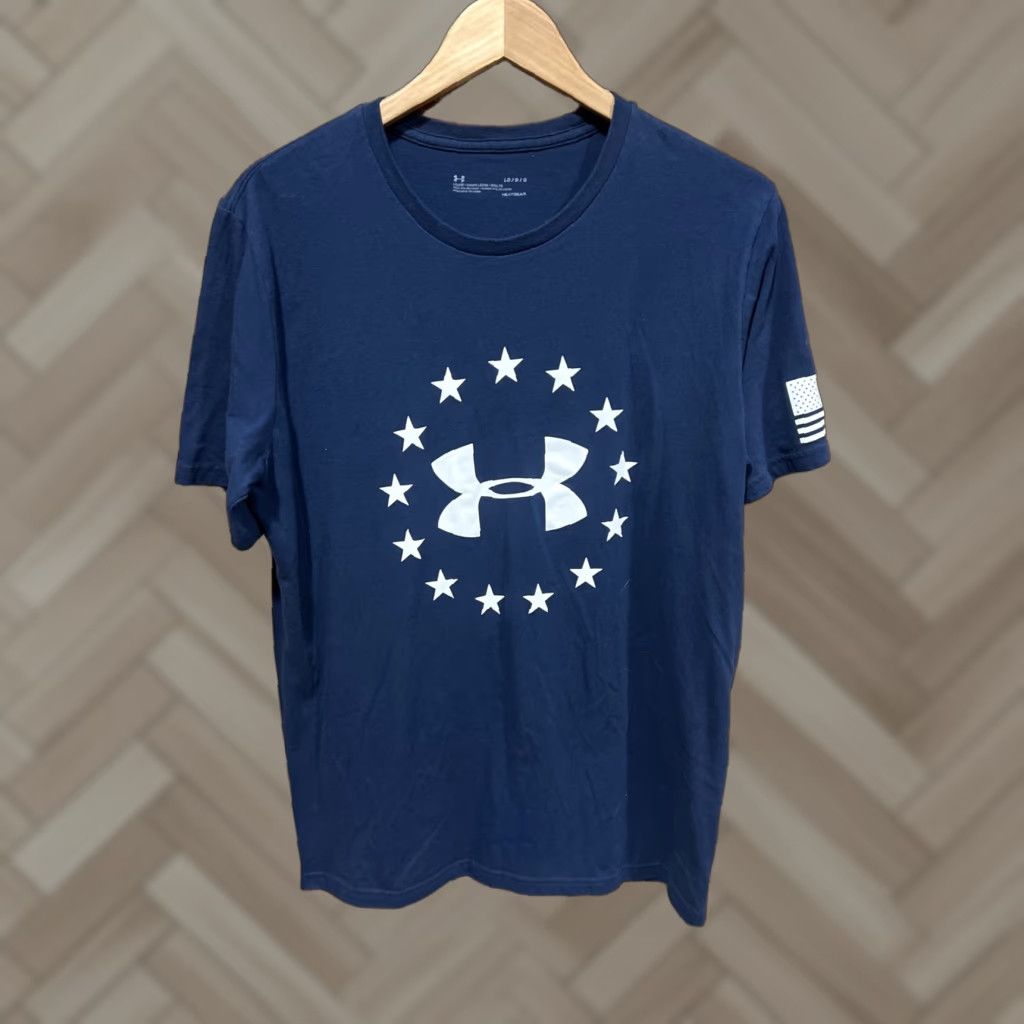 Under Armour Under Armour Shirt Large Adult Blue HeatGear Short Sleeve Mens L Size US L / EU 52-54 / 3 - 1 Thumbnail