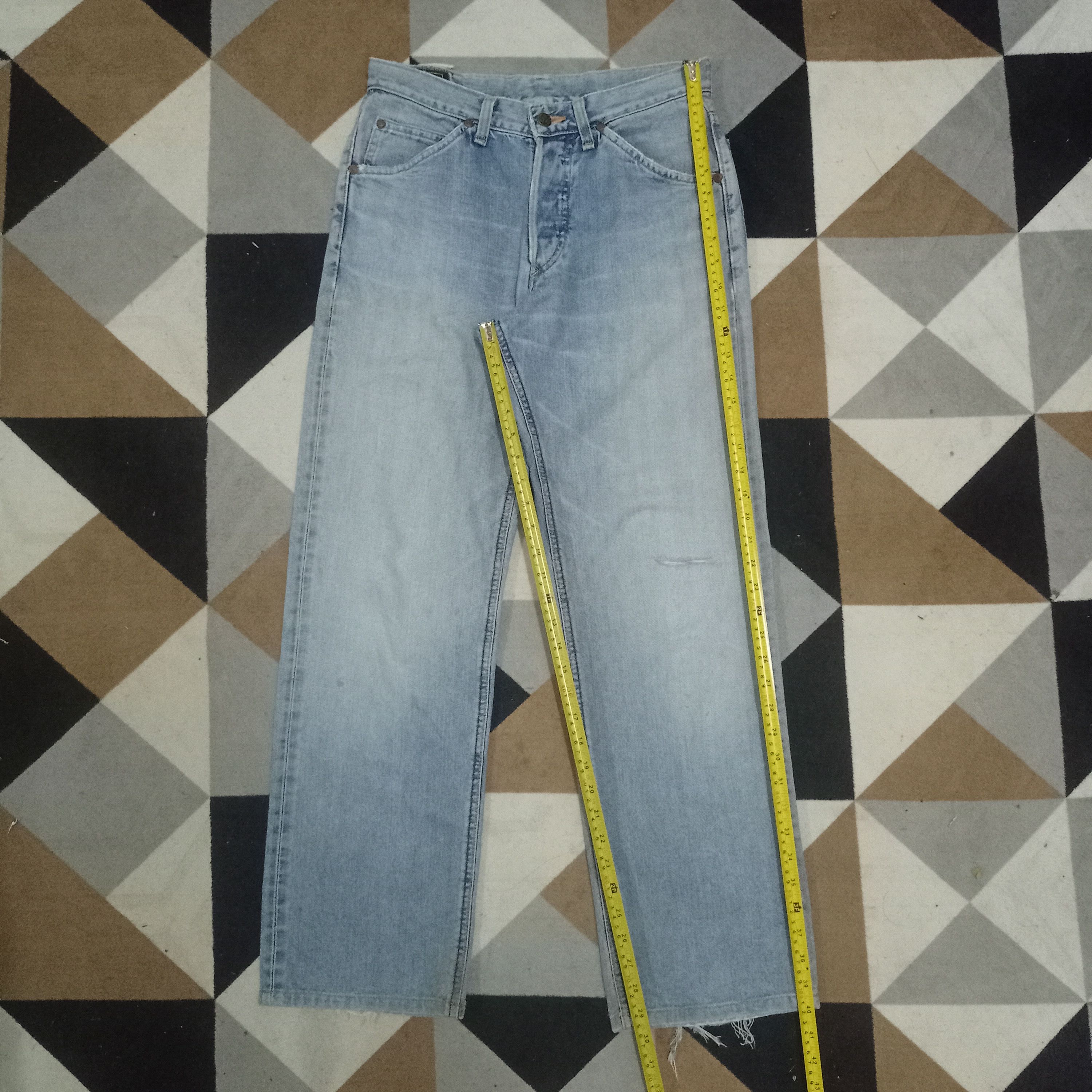Lee Vintage 50s Lee Riders Selvedge Distressed Baggy Jeans Size US 30 / EU 46 - 12 Thumbnail