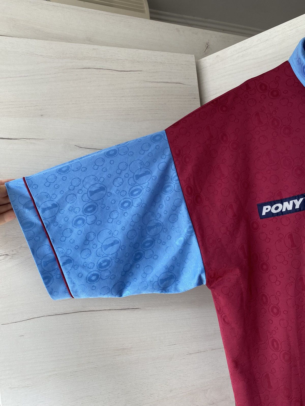PONY West Ham Pony Home Jersey XXL Dagenham Motors Long Sleeve Size US XXL / EU 58 / 5 - 4 Thumbnail