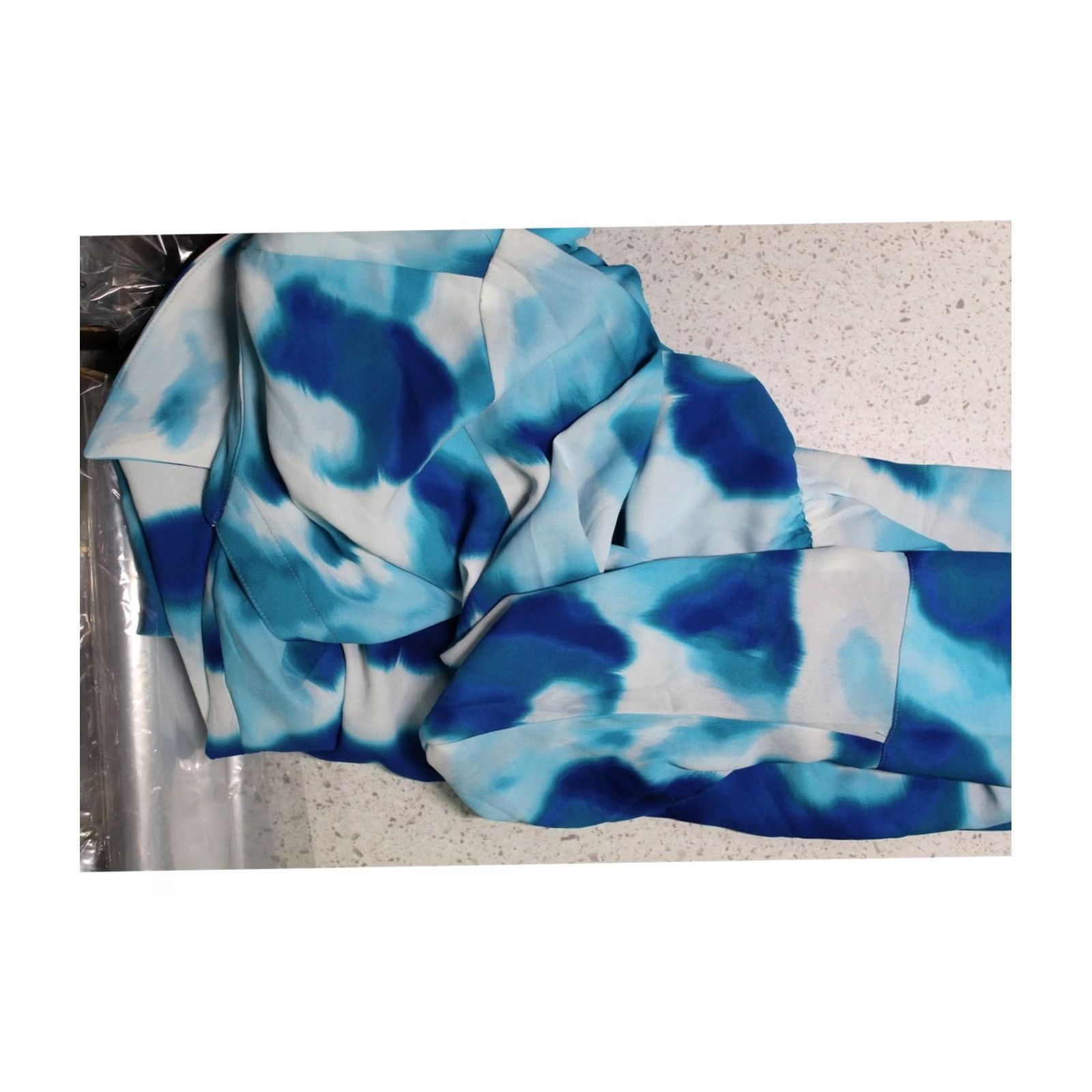 Calvin Klein Calvin Klein Womens Faux Wrap A-line Dress blue XL Size XL / US 12-14 / IT 48-50 - 2 Thumbnail