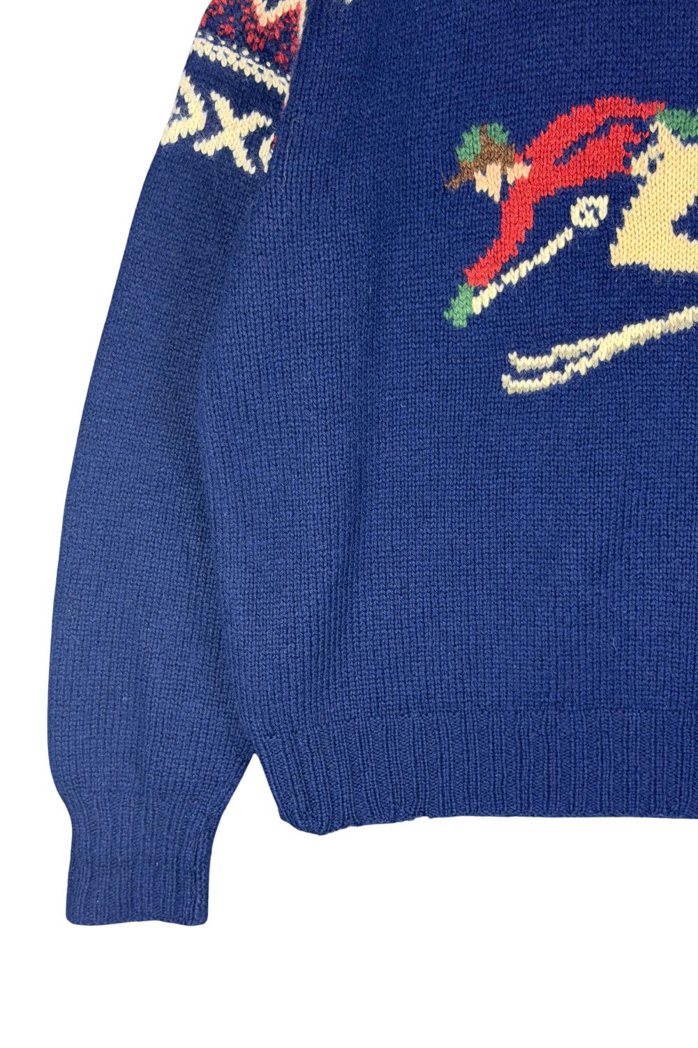 Polo Ralph Lauren fw96 Polo Ralph Lauren Hand Knit Ski Intarsia Wool Sweater Size US XL / EU 56 / 4 - 5 Thumbnail