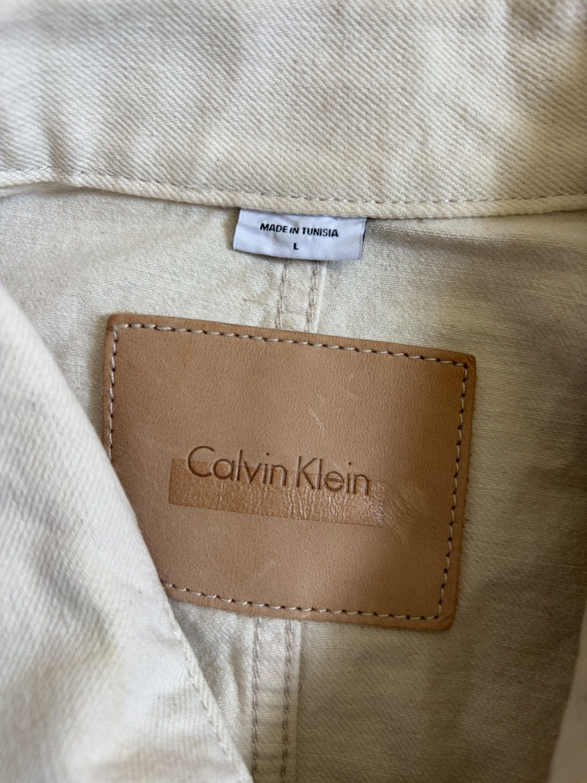 Calvin Klein × Heron Preston Calvin Klein Heron Preston White Denim Jacket Size US L / EU 52-54 / 3 - 5 Thumbnail