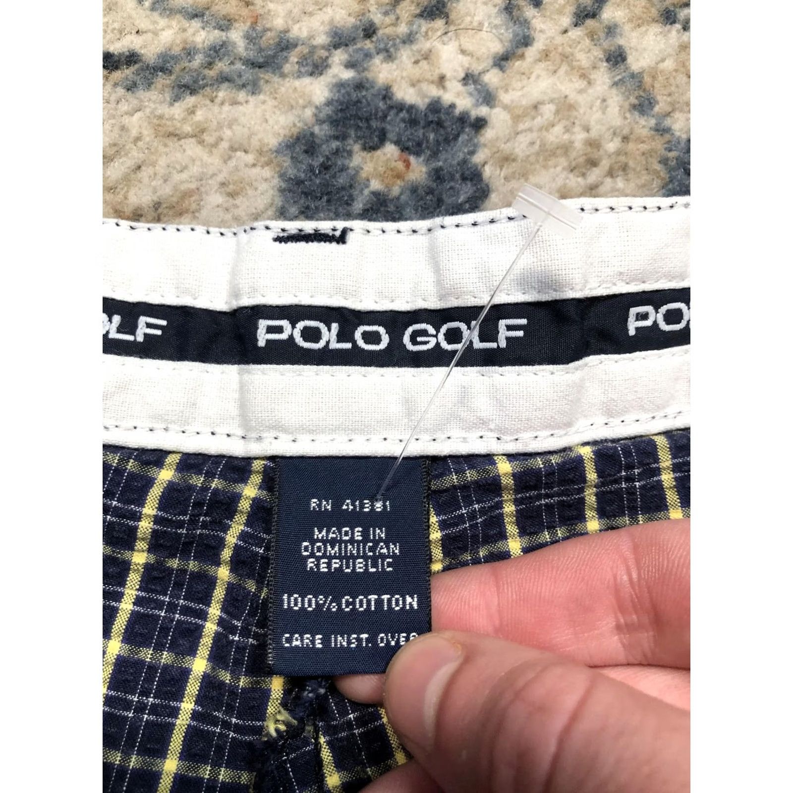 Polo Ralph Lauren Polo Golf Shorts Mens 34 Blue Yellow Plaid Preppy Pleated 100% Cotton Short Size US S / EU 44-46 / 1 - 6 Thumbnail