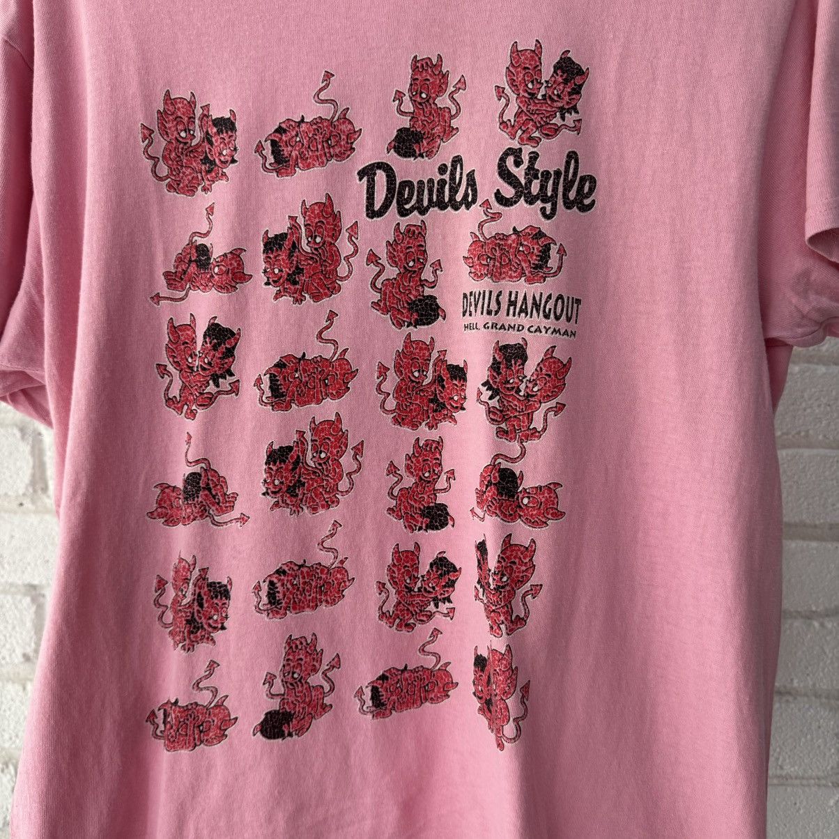 Vintage Devils Style Tee Size US L / EU 52-54 / 3 - 3 Thumbnail