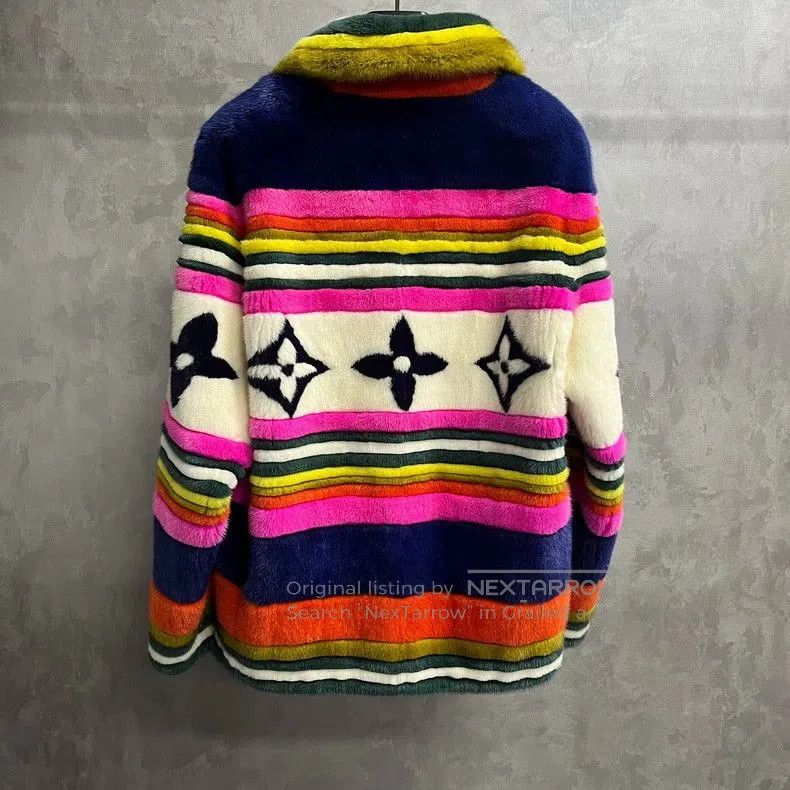 Louis Vuitton louis vuitton's latest multicolor patchwork striped jacket. Size US XL / EU 56 / 4 - 5 Thumbnail