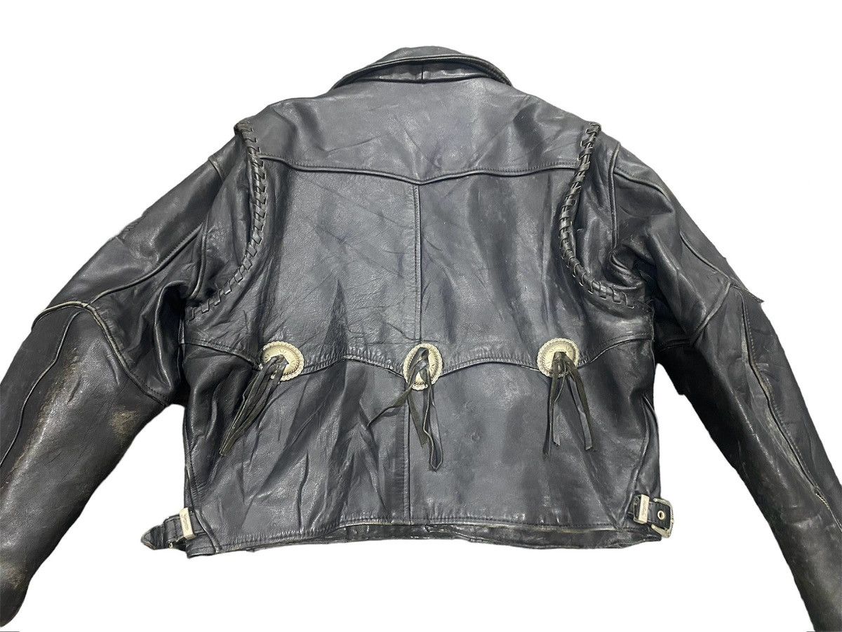 Harley Davidson VINTAGE HARLEY DAVIDSON BIKER LEATHER JACKET SCREAMING EAGLE Size US M / EU 48-50 / 2 - 5 Thumbnail