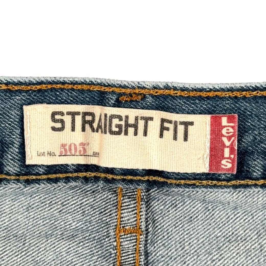 Levi's VINTAGE Levi's 505 Jeans Mens 34x29 Blue Regular Straight Denim Y2K 34x30 Tag Size US 34 / EU 50 - 5 Thumbnail