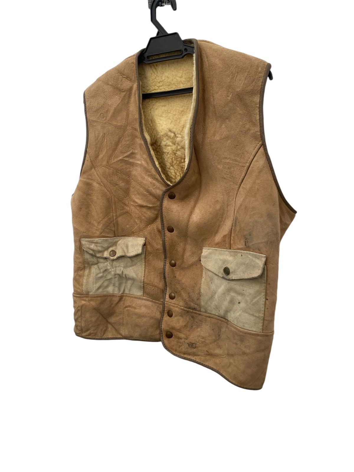 Other 🔥Vintage Luca Production Model B3 Sleeveless Leather Crazy🔥 Size US S / EU 44-46 / 1 - 3 Thumbnail
